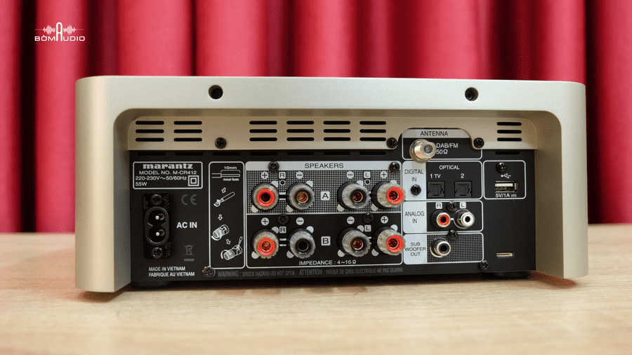 Hình ảnh chụp thực tế Amply Marantz M-CR412 tại Bờm Audio