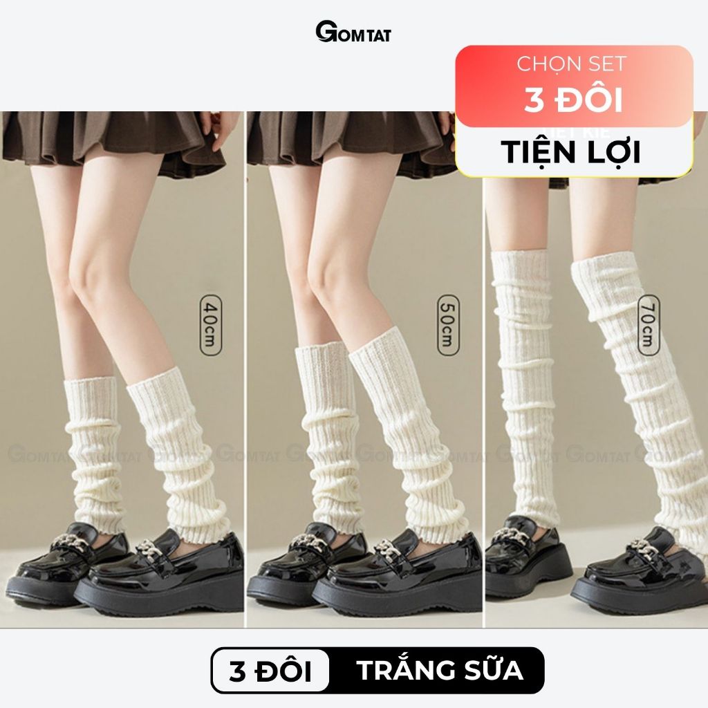Tất ống chân dệt kim HOT-2501