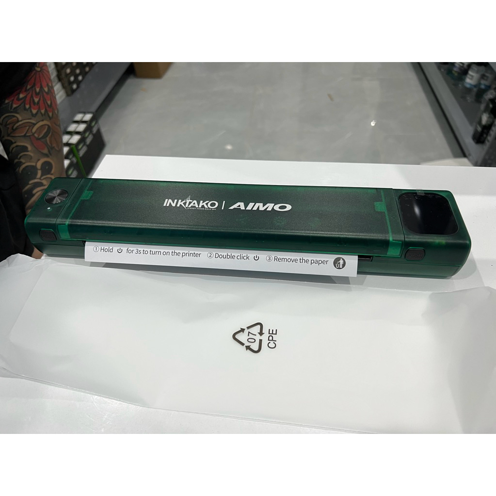 Máy in Aimo InkTako Tattoo Pinter - T08FD Olive - Đập Hộp 🗃️_thumbnail_7