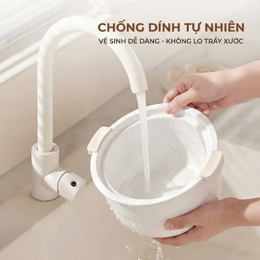 Nồi Cơm Điện Áp Suất Lòng Sứ Dưỡng Sinh Mishio MK396 dung tích 0.8L cho 1-2 người – Bí Quyết Cho Cơm Gạo Lứt_thumbnail_2