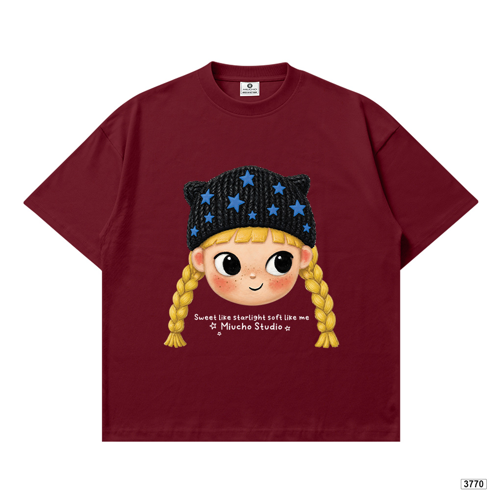 Áo thun boxy nữ Cartoon Girl đáng yêu Miucho 3770_thumbnail_17