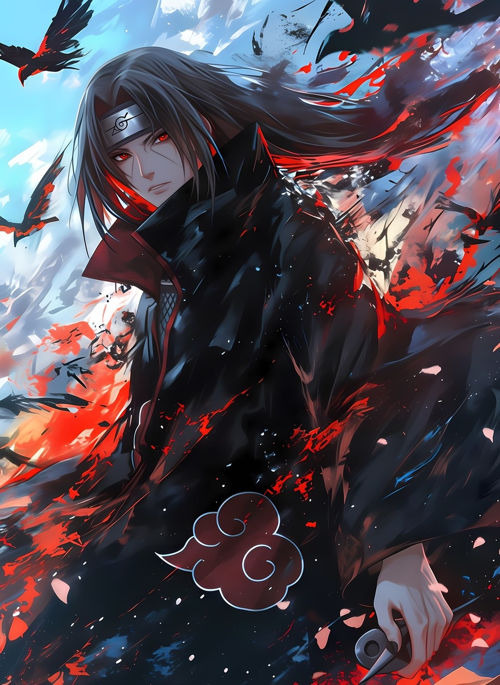 Itachi Uchiha Intense Sharingan Flame — ANM-ITC-600
