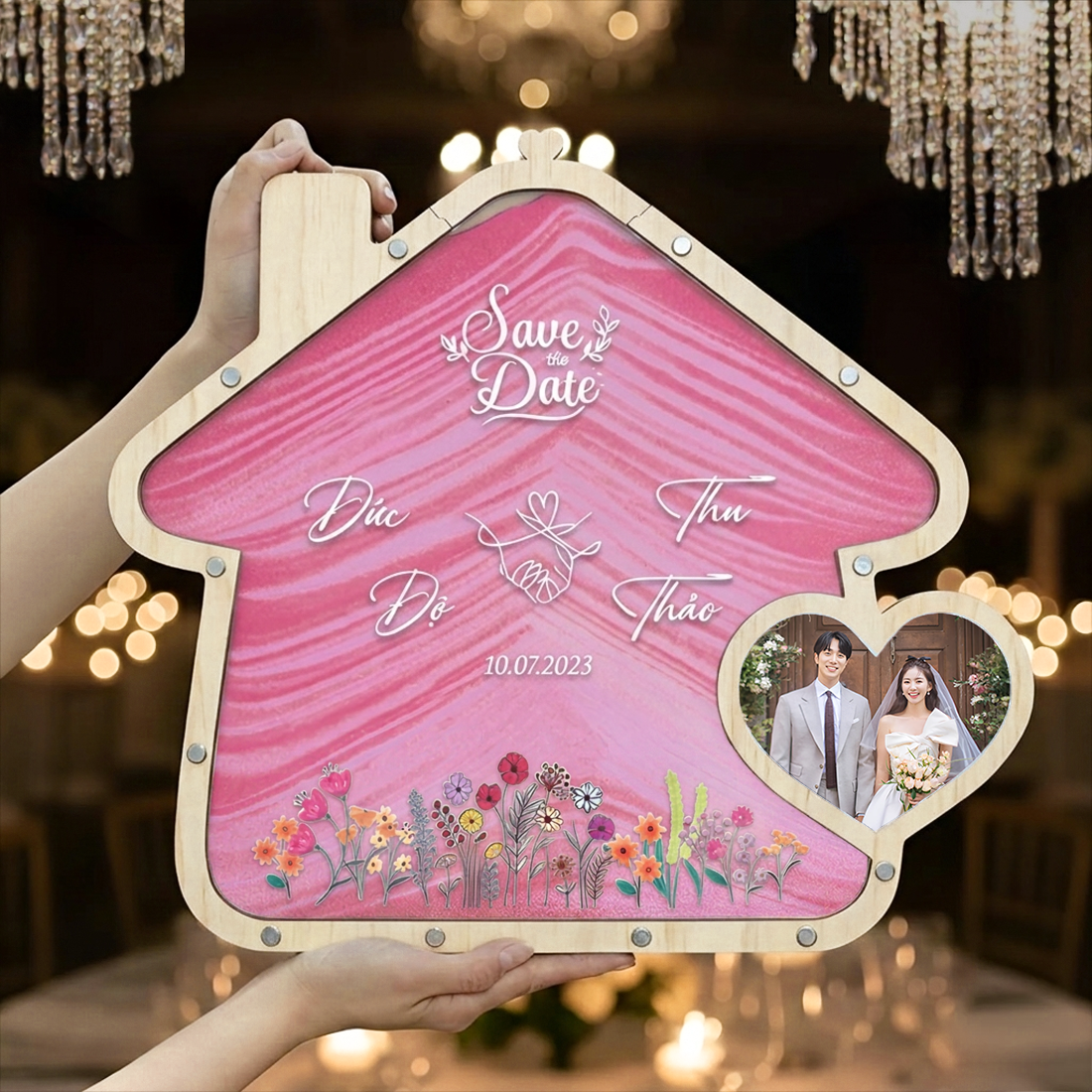 Tranh Rót Cát Đám Cưới – Nghi Thức Cưới Ý Nghĩa, Thiết Kế Theo Yêu Cầu (Tặng Kèm Cát) - Size tính theo chiều ngang_thumbnail_4