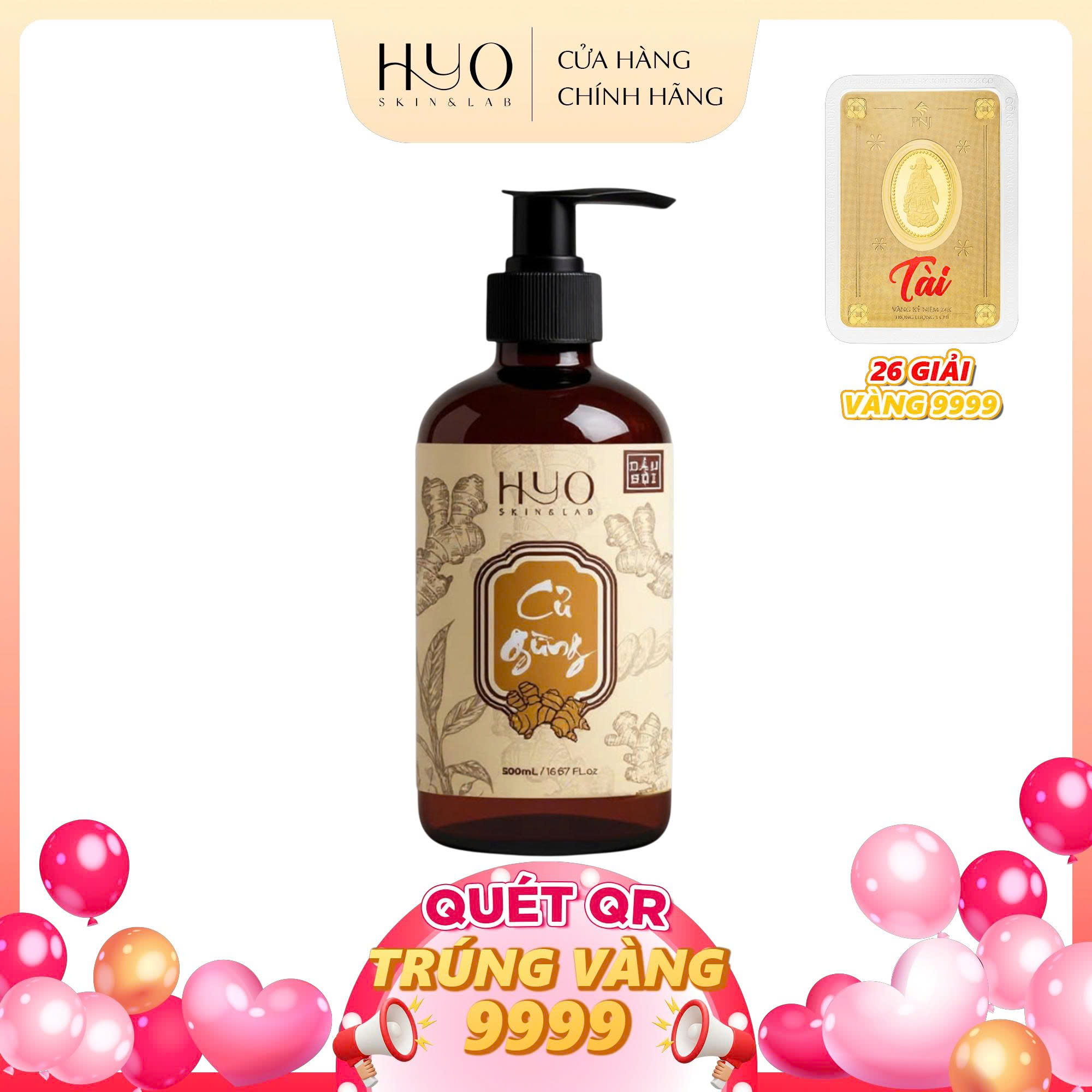 [A86] DẦU GỘI GỪNG 500ML - HYO SKIN & LAB