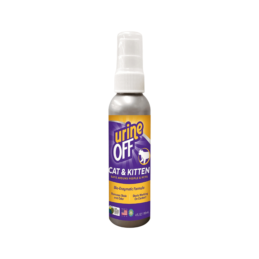 Urine OFF – Dung dịch xịt khử mùi & loại bỏ vết ố nước tiểu mèo, an toàn cho thú cưng