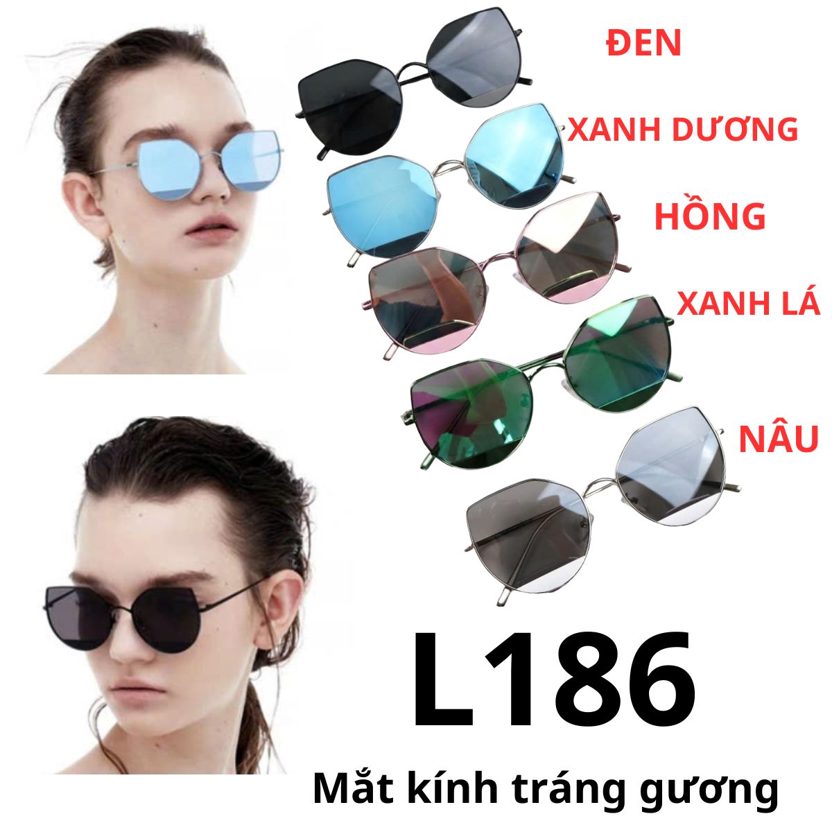 L186- Mắt kính tráng gương