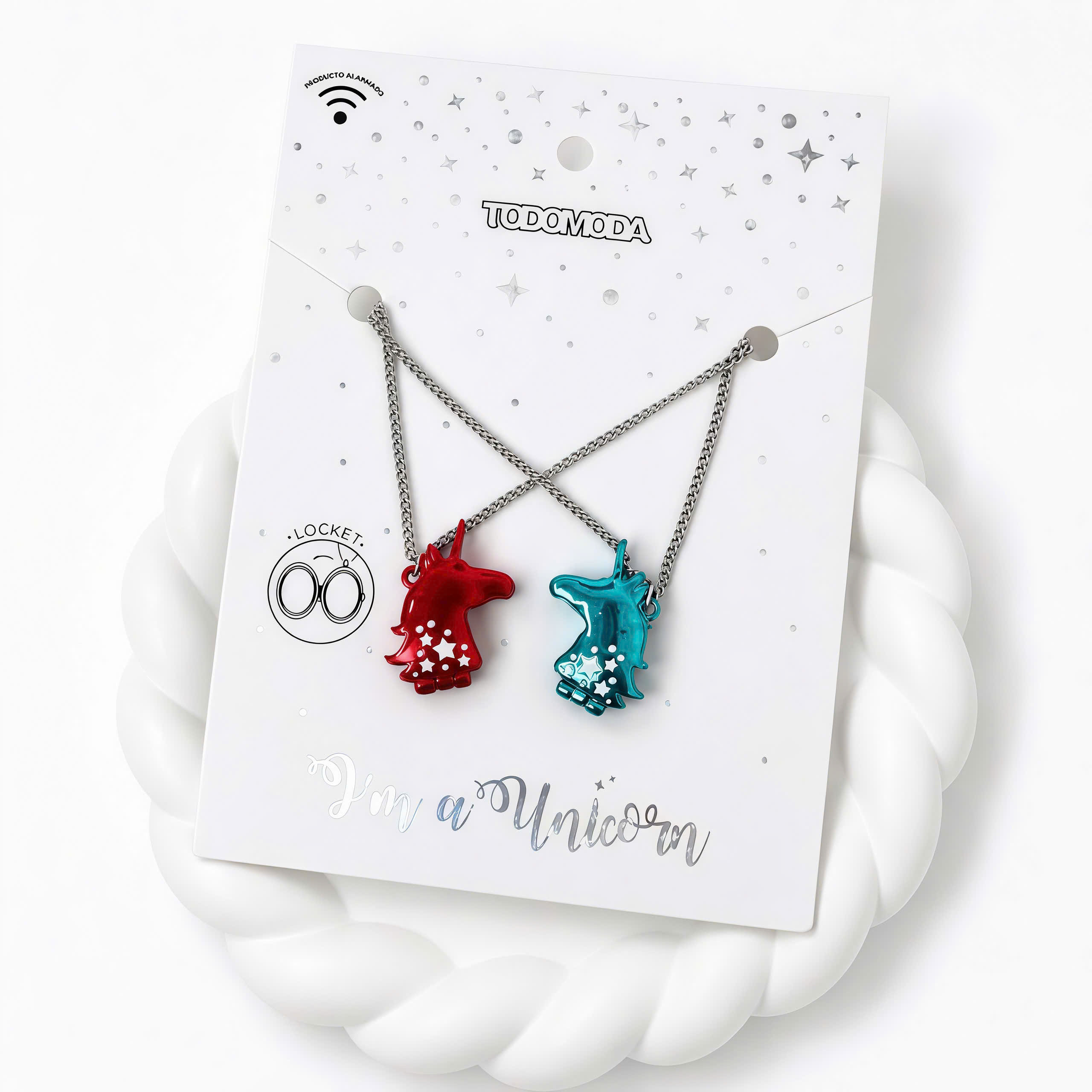 Set dây chuyền unicorn đôi dễ thương
