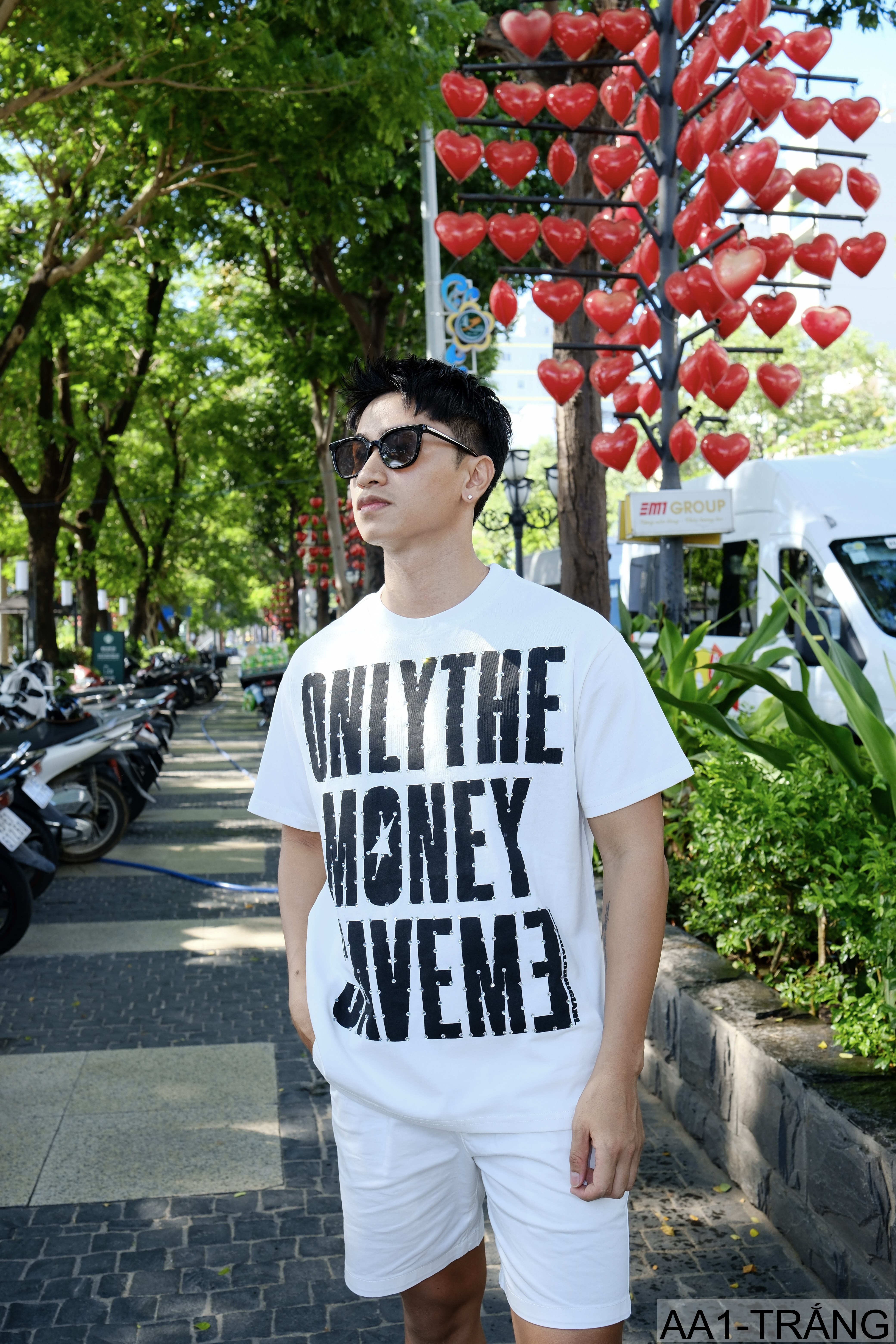 AA1 - Áo thun nam cổ tròn in chữ retro phong cách streetwear, cotton , dáng vừa vặn, 4 màu thời thượng_thumbnail_19