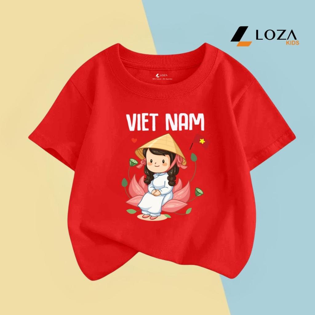 [XẢ KHO SIZE 120] Áo phông cho bé trai bé gái nhiều mẫu chất liệu thun cotton mềm mát size từ 18-22kg - Loza Kids XA0005_thumbnail_24