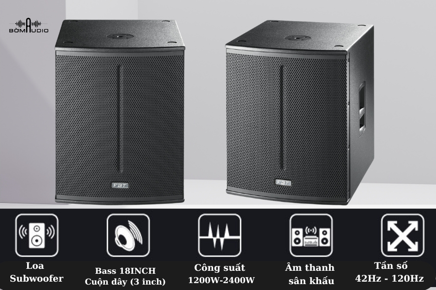 Đánh giá chất lượng loa sub FBT XSUB 118SA