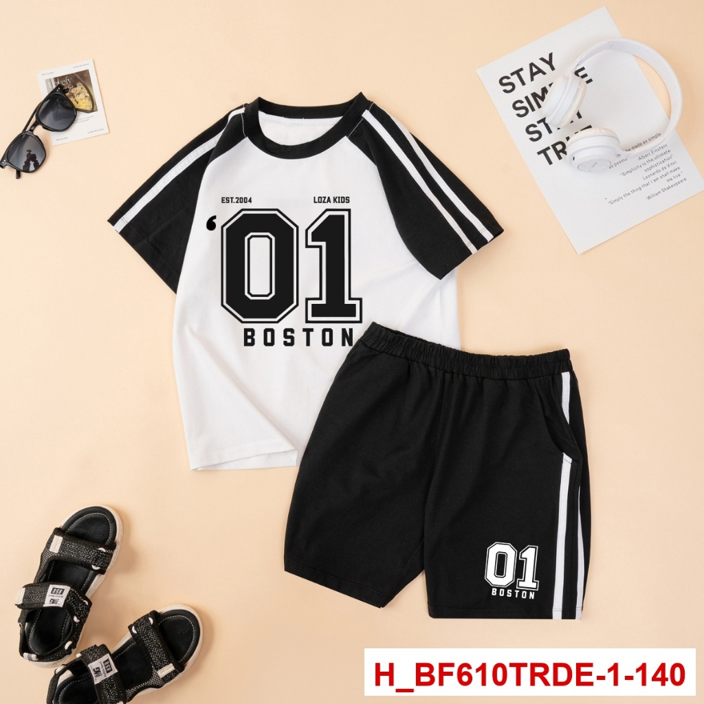 [XẢ KHO] Set bộ thun phối bé trai, bé gái lẻ size size từ 15-40kg - Loza Kids XABF01_thumbnail_23