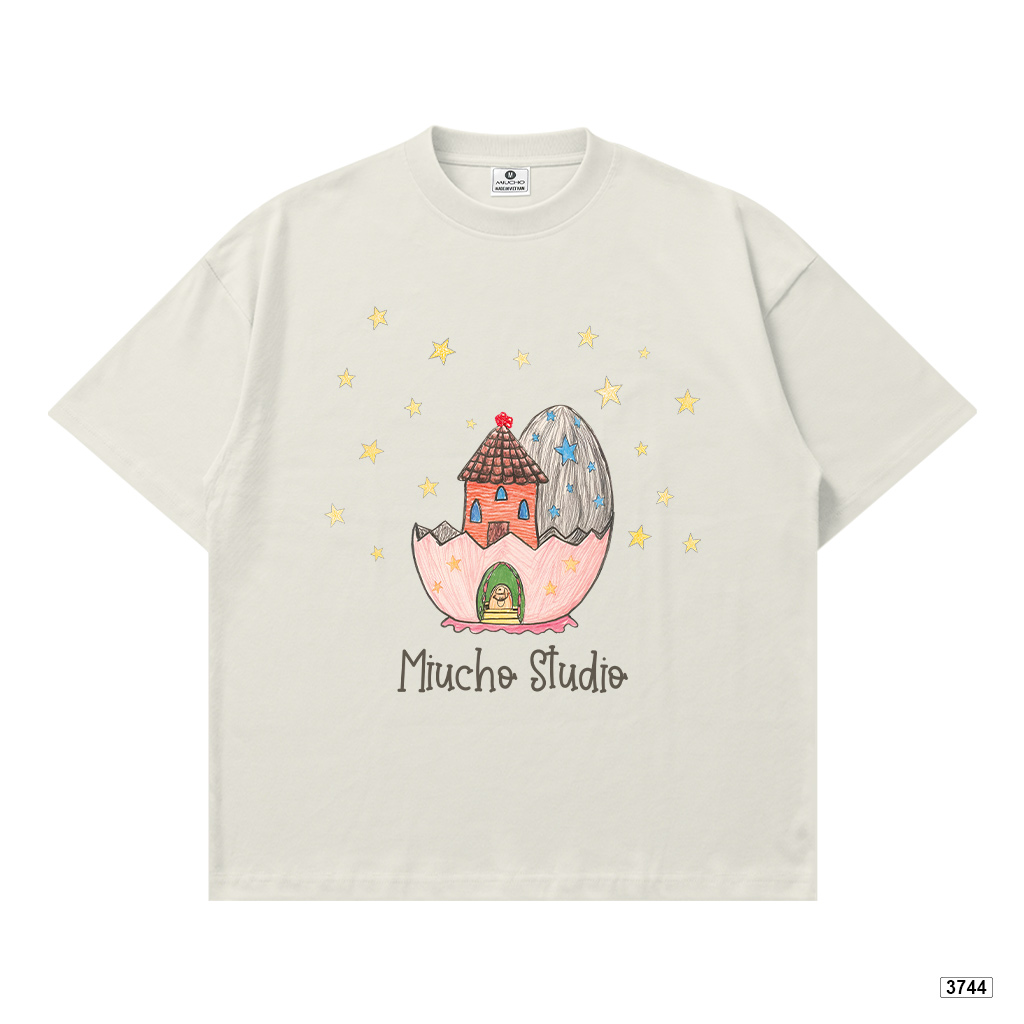 Áo thun nữ form boxy hoạt hình mùa hè Dreamee đáng yêu chất thoáng mát Miucho 3744_thumbnail_11