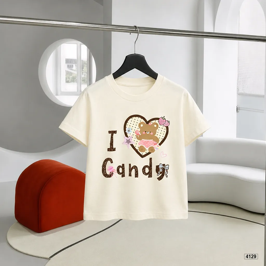 Áo thun bé gái I love candy Kado 4129_thumbnail_6