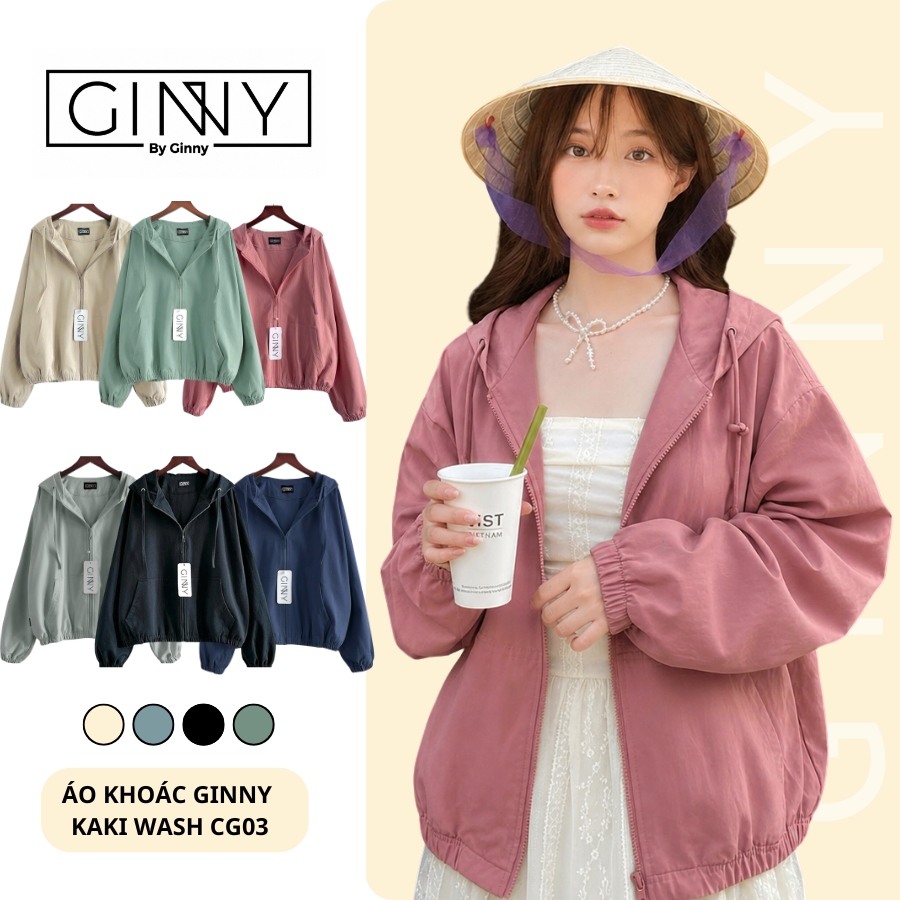 Áo khoác kaki wash Basic CG-03 