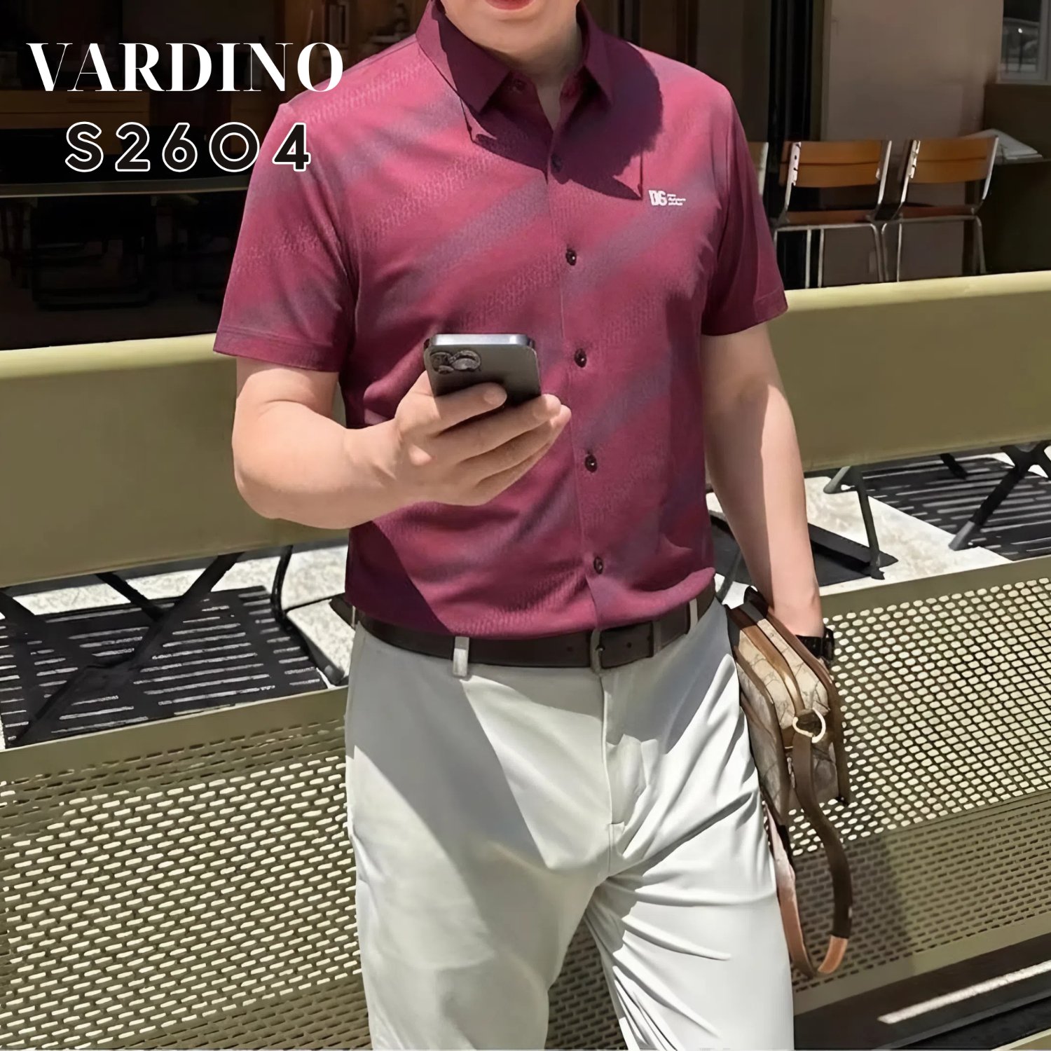 Sơ mi hoạ tiết Vardino S2604