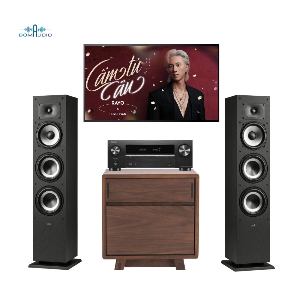 Combo Amply DENON AVR-X580BT + Loa Cột POLK AUDIO MONITOR XT60 – B446_thumbnail_1