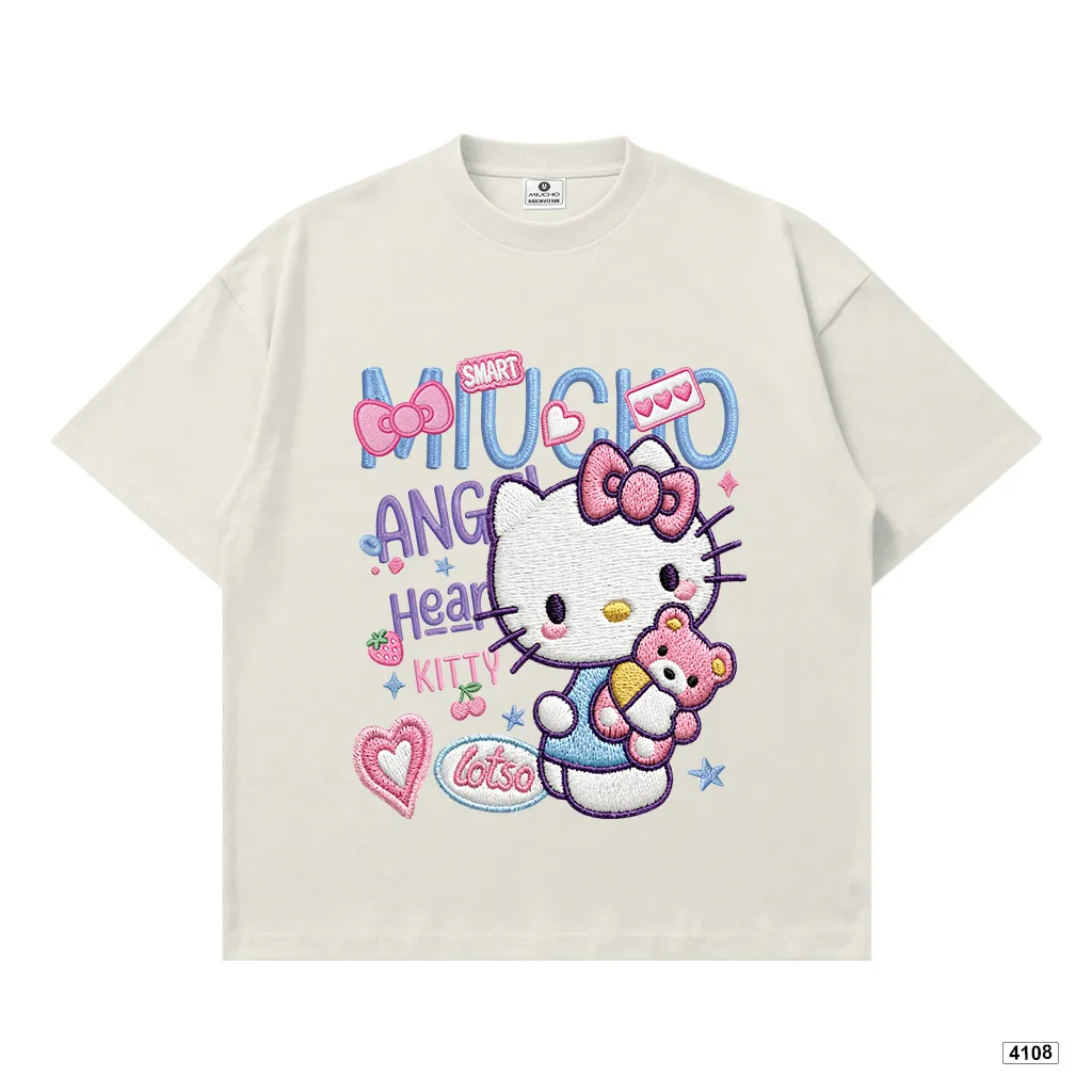 Áo thun nữ form boxy Mèo con đáng yêu Miucho 4108_thumbnail_11
