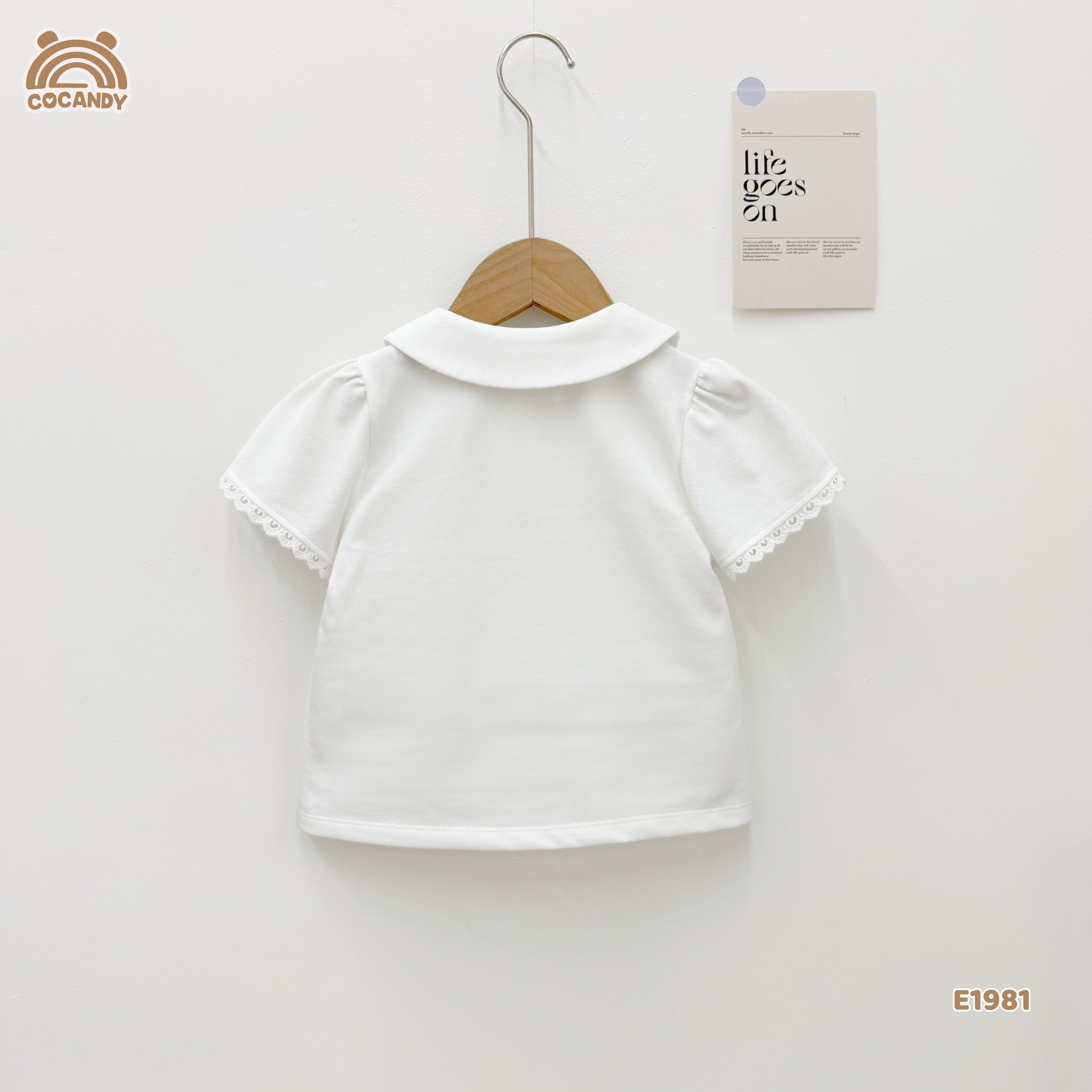 Áo cộc polo TRẮNG cổ sen tay phối ren_thumbnail_5