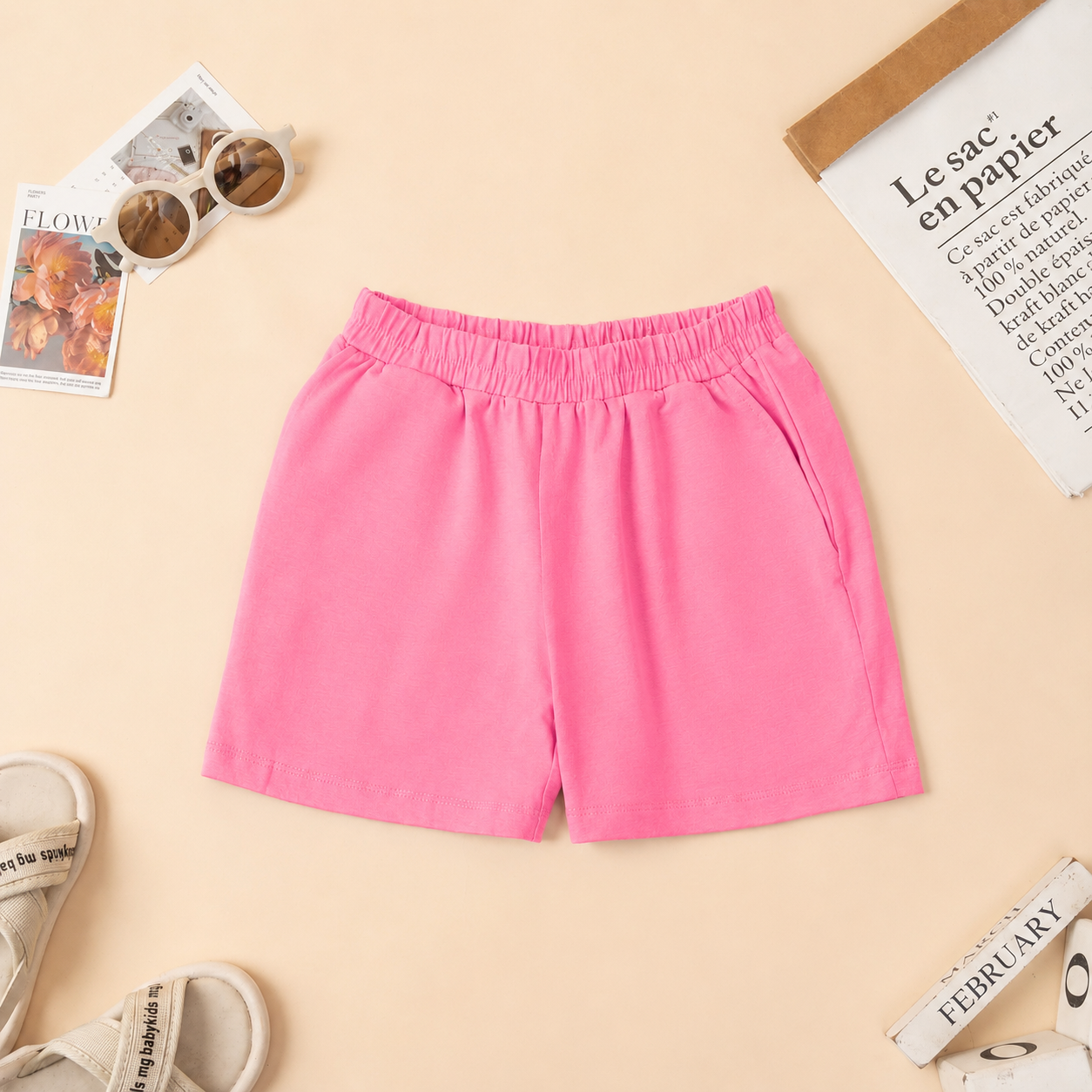 Quần đùi cho bé gái và bé trai chất cotton - Quần đùi cho bé cân nặng từ 15-40kg Loza Kids QT7003_thumbnail_6