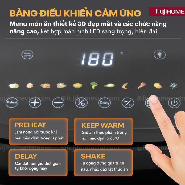 Nồi chiên không dầu Fujihome A8DG1NEW 8Lít_thumbnail_6