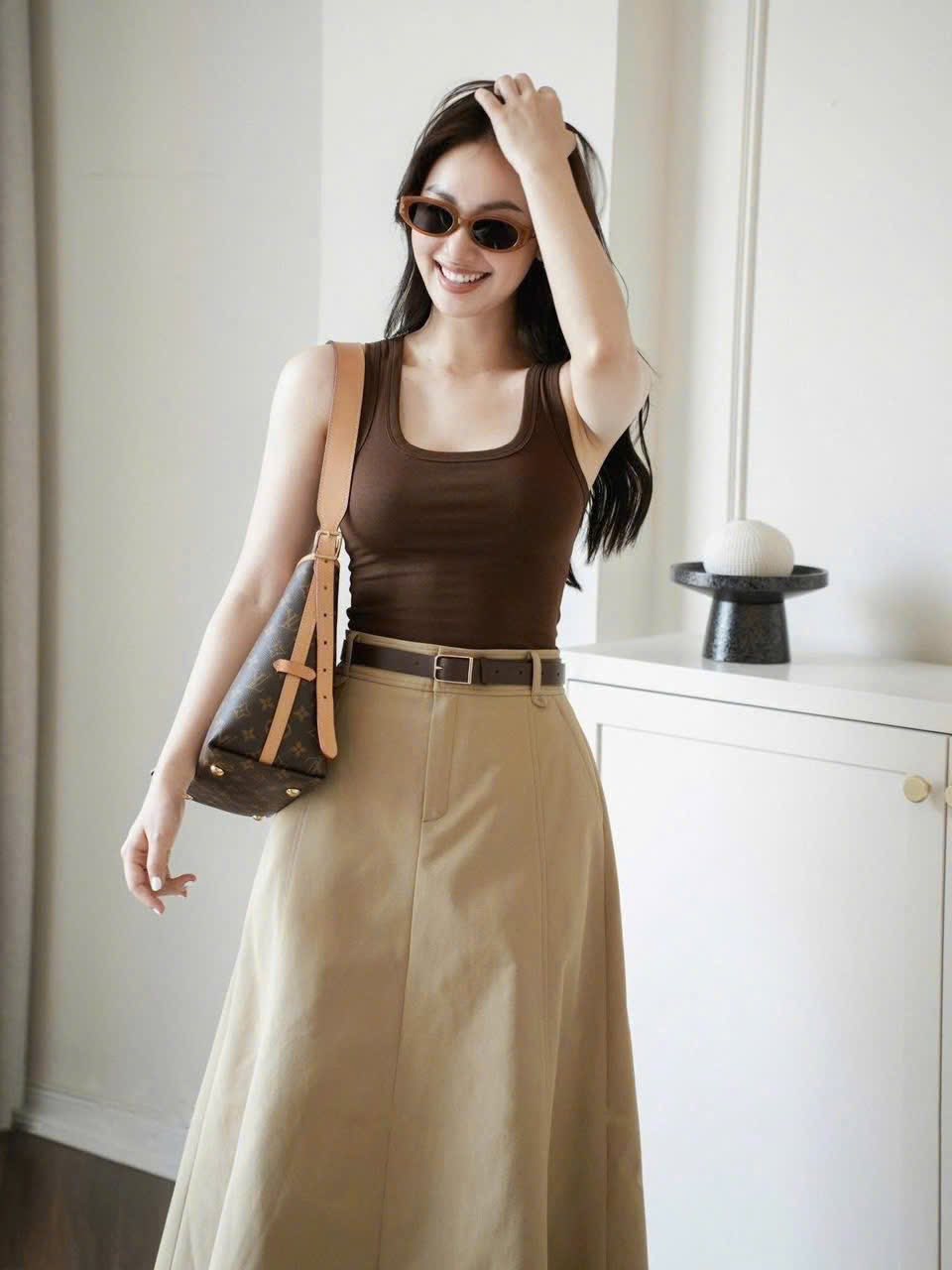 E727 CHÂN VÁY KAKI MIDI XÒE 2 MÀU OSHIRI_thumbnail_9