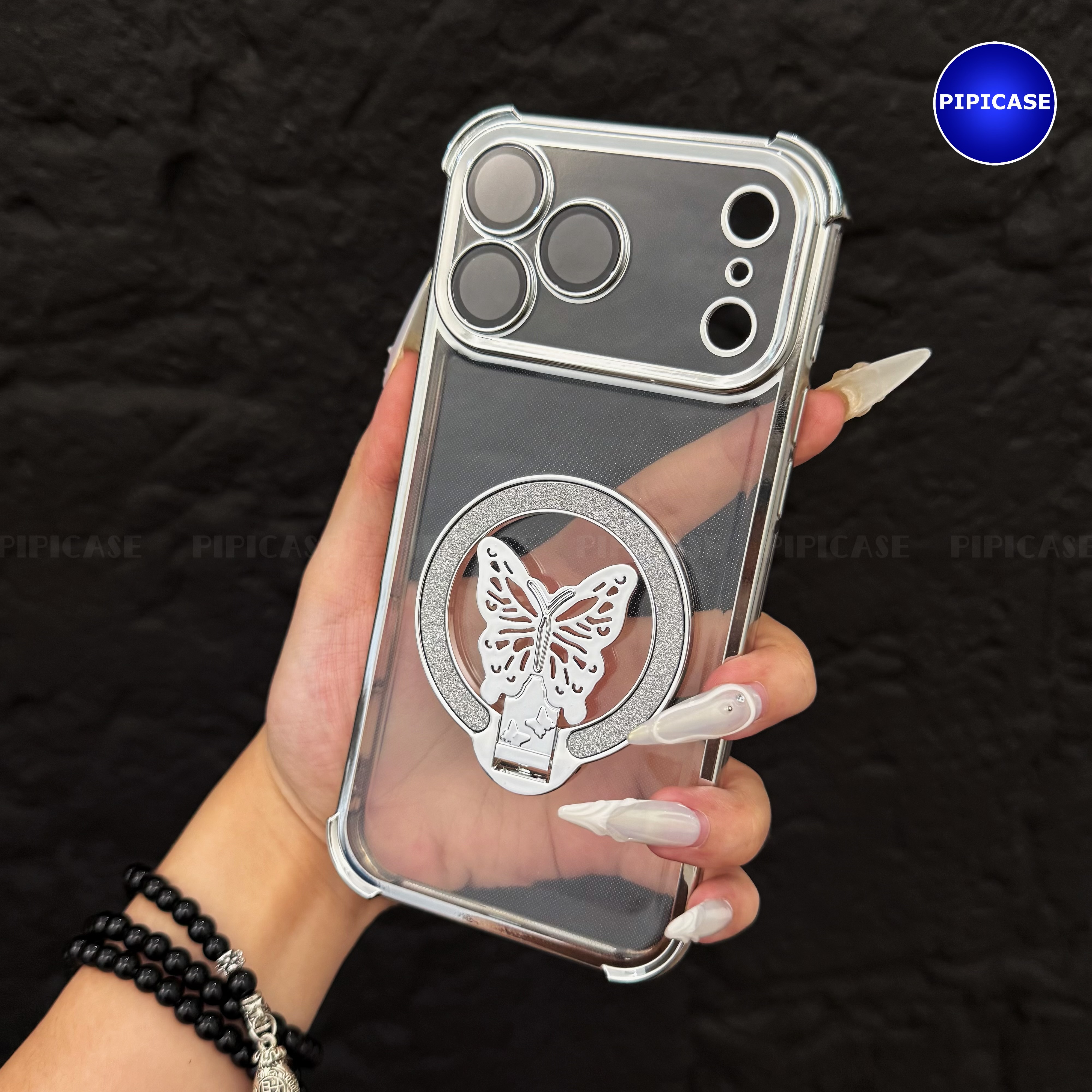 Ốp Lưng iPhone 17 Pro Max - MO - Bạc