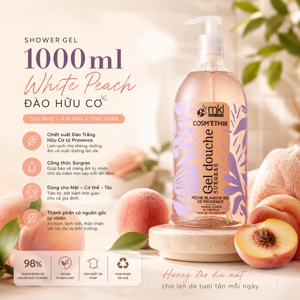 Gel Tắm 1000ml JASMINE PHÁP 1000ML_thumbnail_5