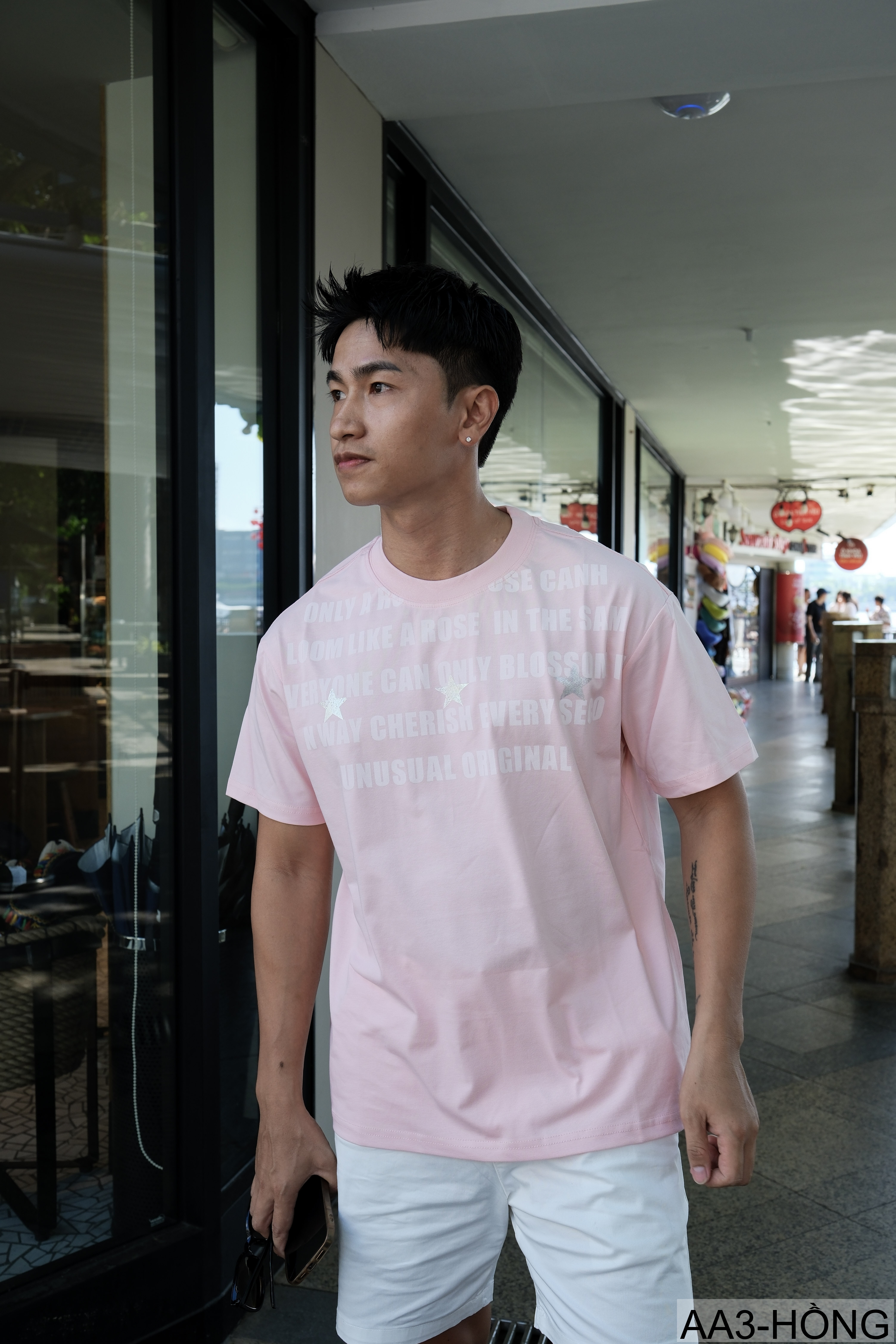 AA3 - Áo thun unisex cổ tròn tay ngắn in chữ retro phong cách streetwear_thumbnail_38