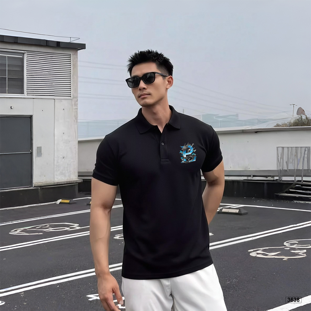 Áo polo nam chất cá sấu form vừa local brand Polux 3638_thumbnail_3