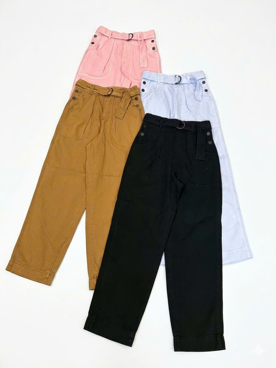 QUẦN BAGGY ỐNG ĐỨNG KÈM BELT