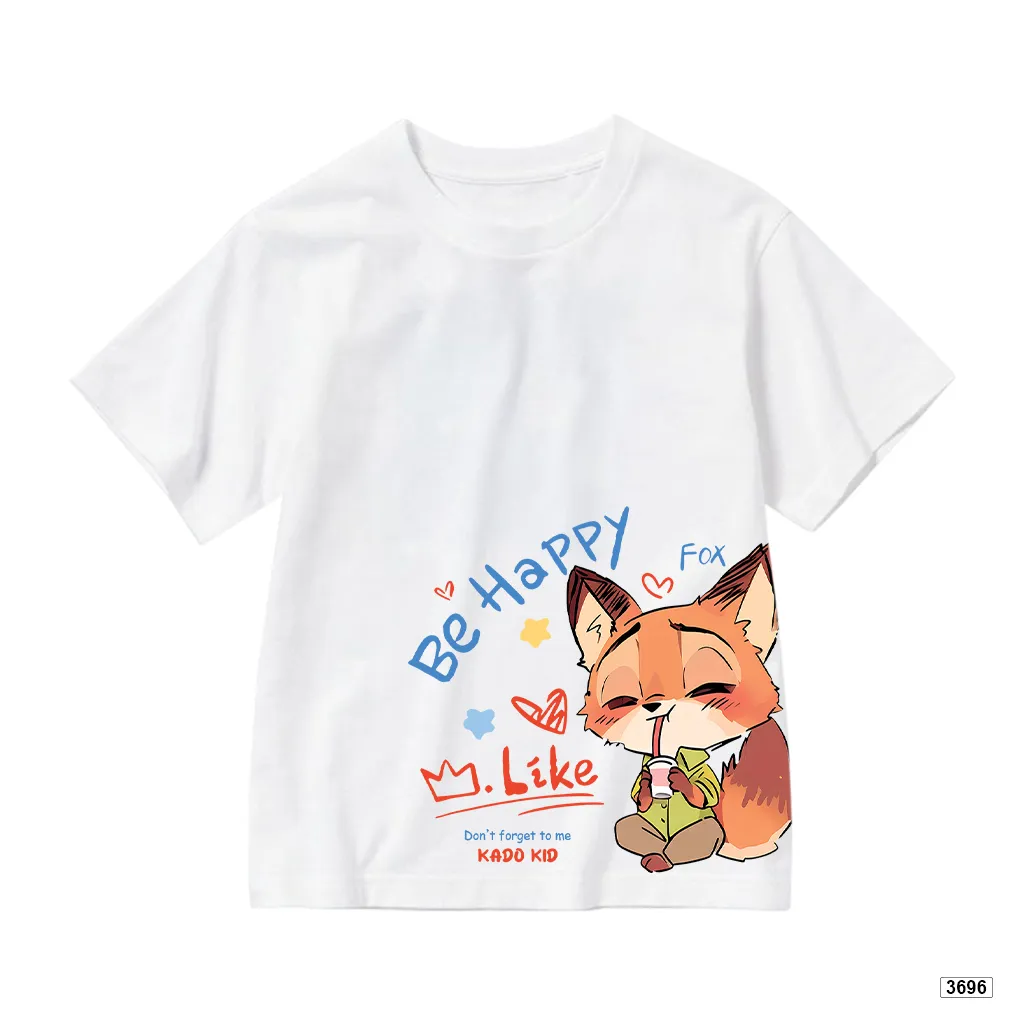 Áo thun bé trai bé gái form rộng hoạt hình Cáo Kado 3696_thumbnail_7