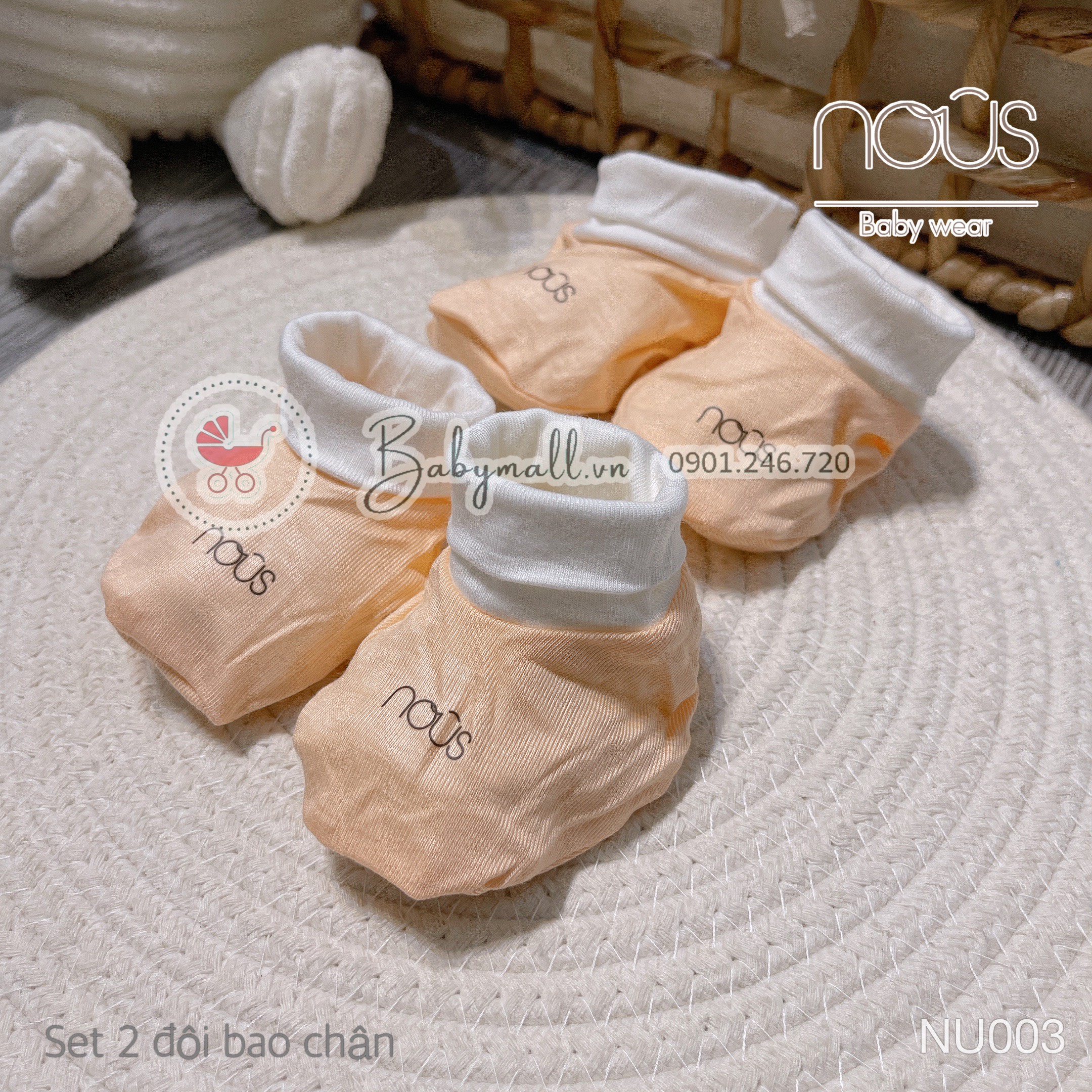 Set 2 đôi bao chân NOUS