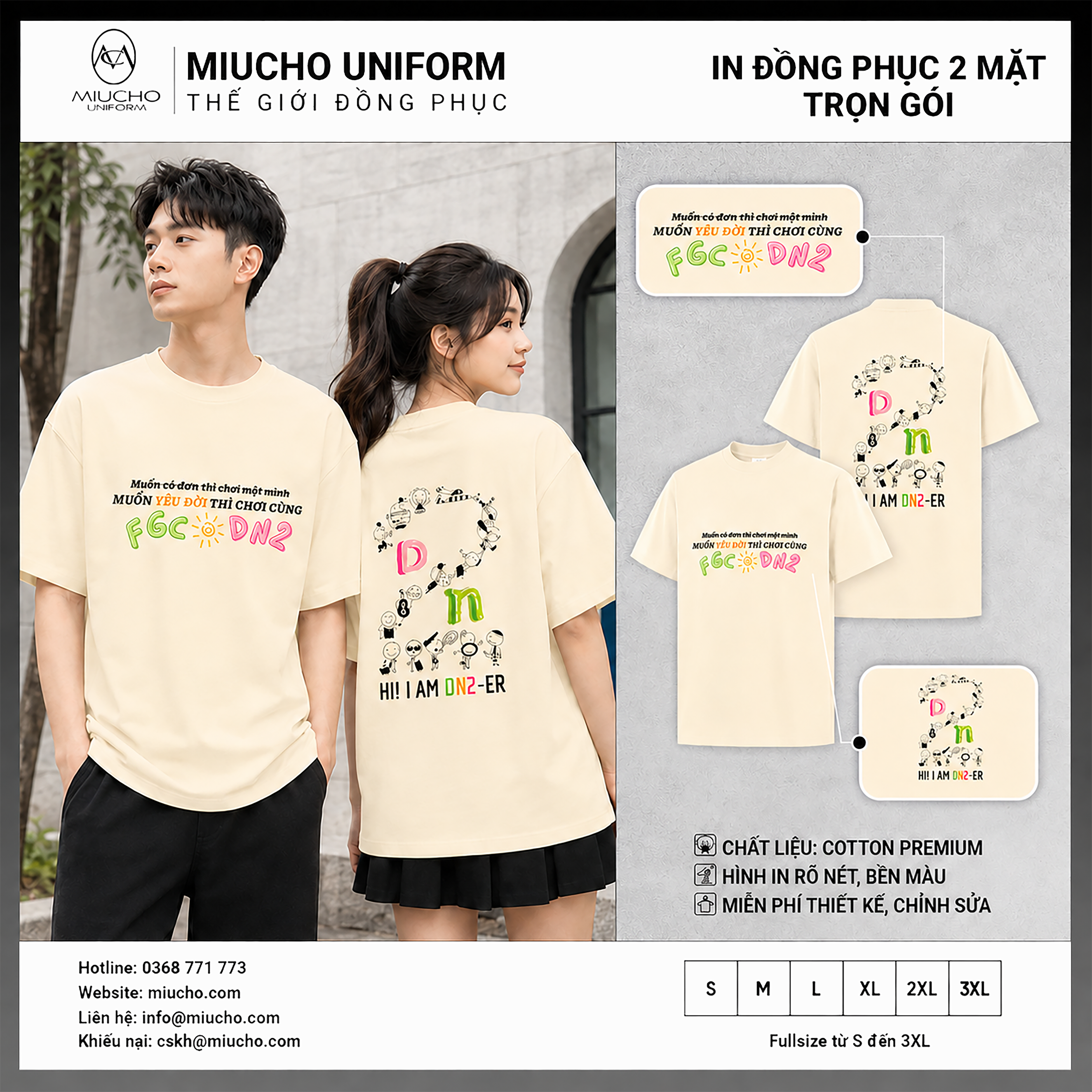 Áo thun thiết kế như yêu cầu TK123