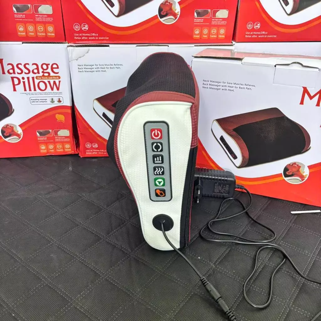 Gối massage cổ vai gáy 20 bi hồng ngoại, hỗ trợ giảm đau cổ vai gáy lưng cột sống, lưu thông tuần hoàn máu_thumbnail_5