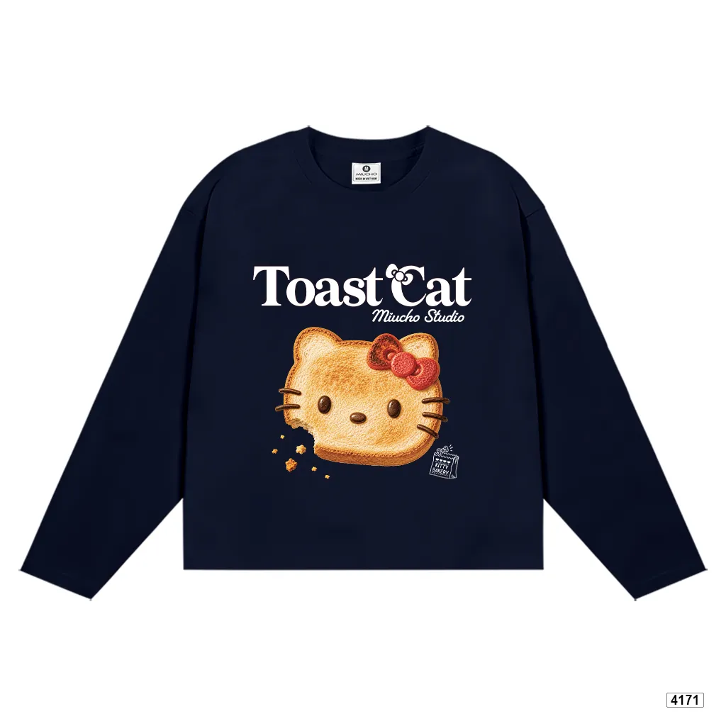 Áo thun tay dài form boxy Toast Cat Miucho 4171_thumbnail_10