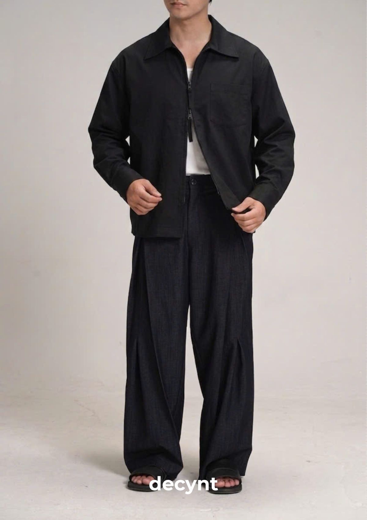 decynt Shirt 03 - Áo sơ mi khoá kéo 2 chiều chất liệu 100% cotton_thumbnail_7