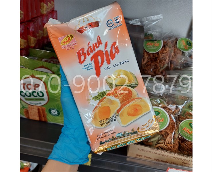 Bánh pía có trứng tân huê viên 400gr ( gói )