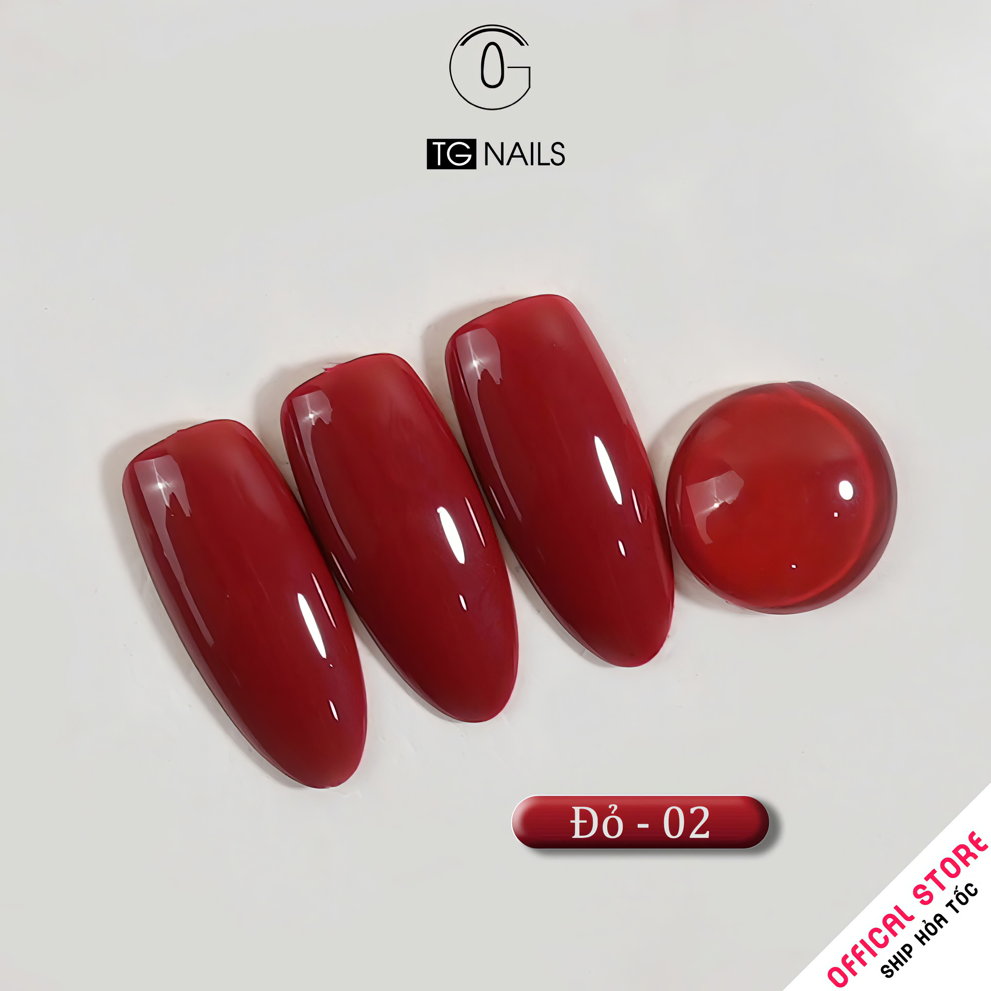Sơn móng TG Nails gel. Khối lượng tịnh: 10g/ lọ. Nhãn hàng TG nail gel - Đỏ_thumbnail_4