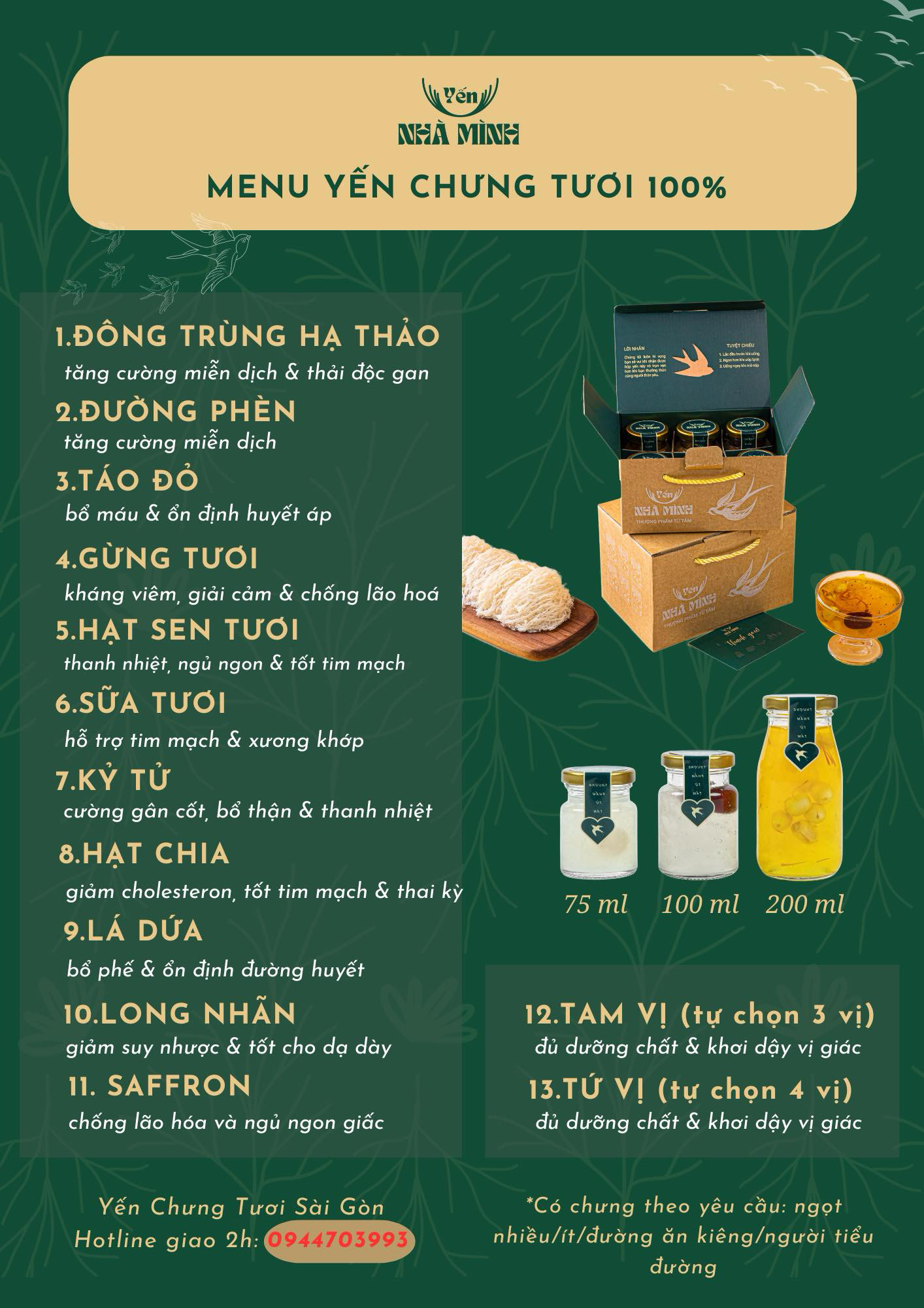 Yến Chưng Tươi Tứ Vị (Tự chọn 4 vị) - Bồi Bổ Toàn Diện - Note Vị Ở Ghi Chú_thumbnail_3