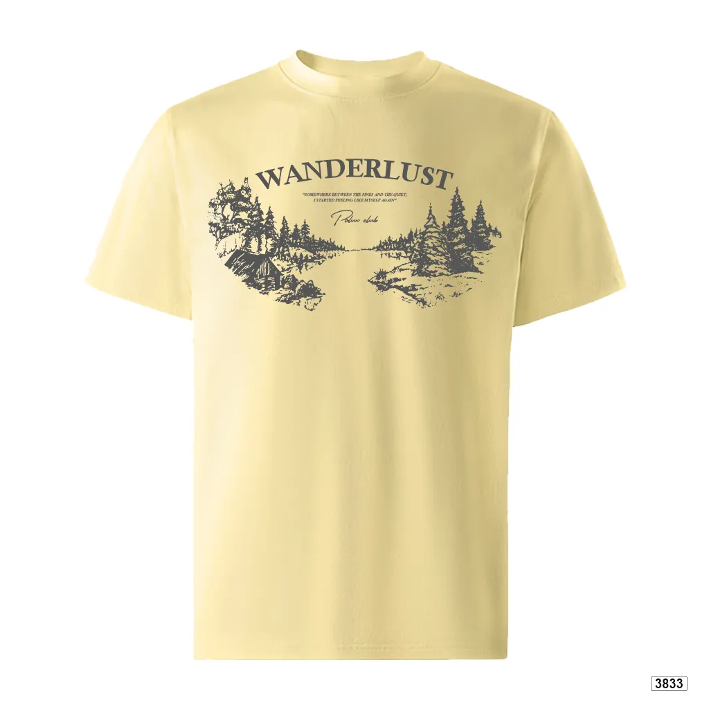 Áo thun nam Wanderlust aesthetic phong cách tối giản Hàn Quốc dễ phối Polux 3833_thumbnail_8