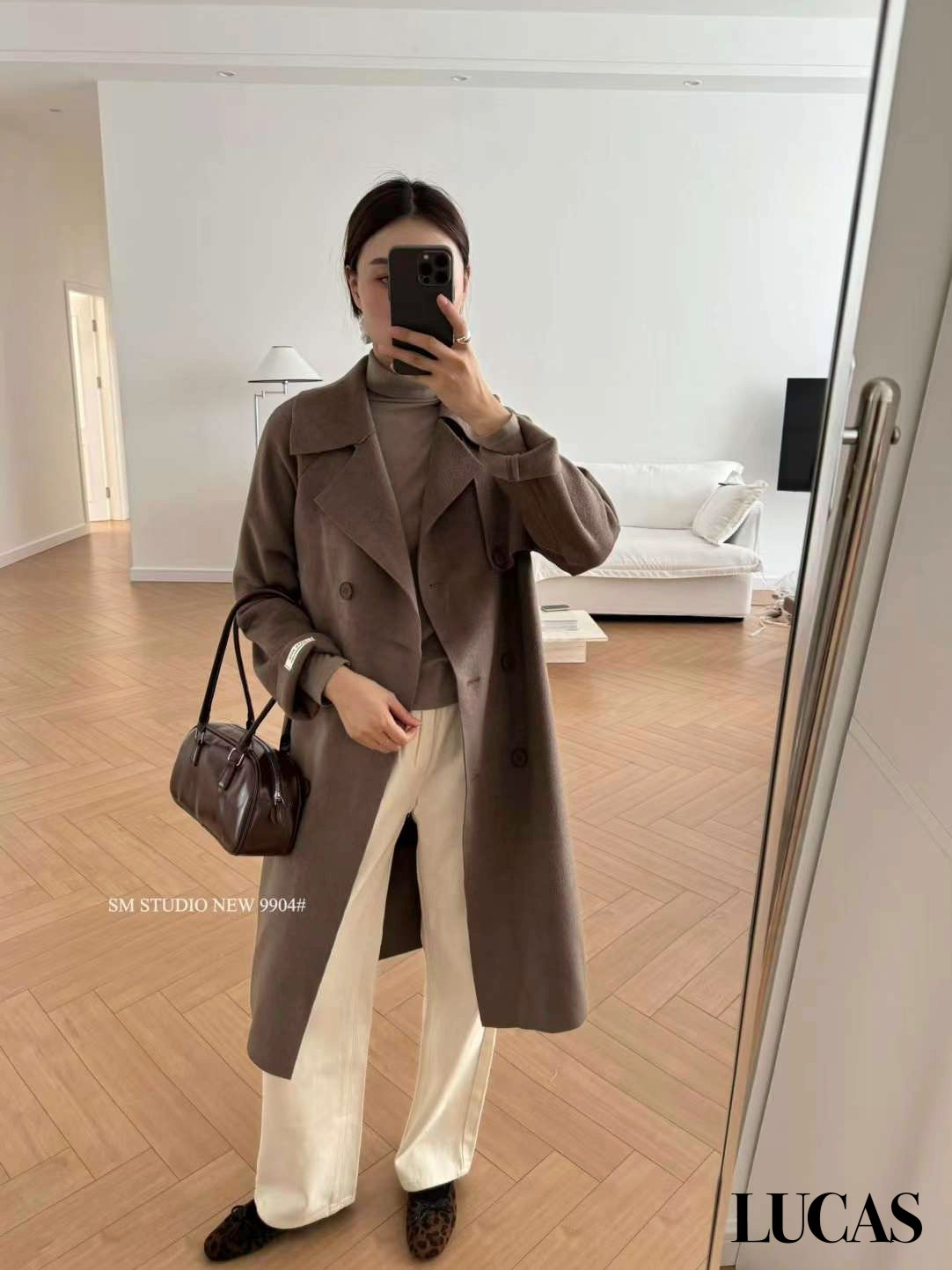 Áo khoác sm cổ vest tay dài dáng dài basic 9904_thumbnail_10