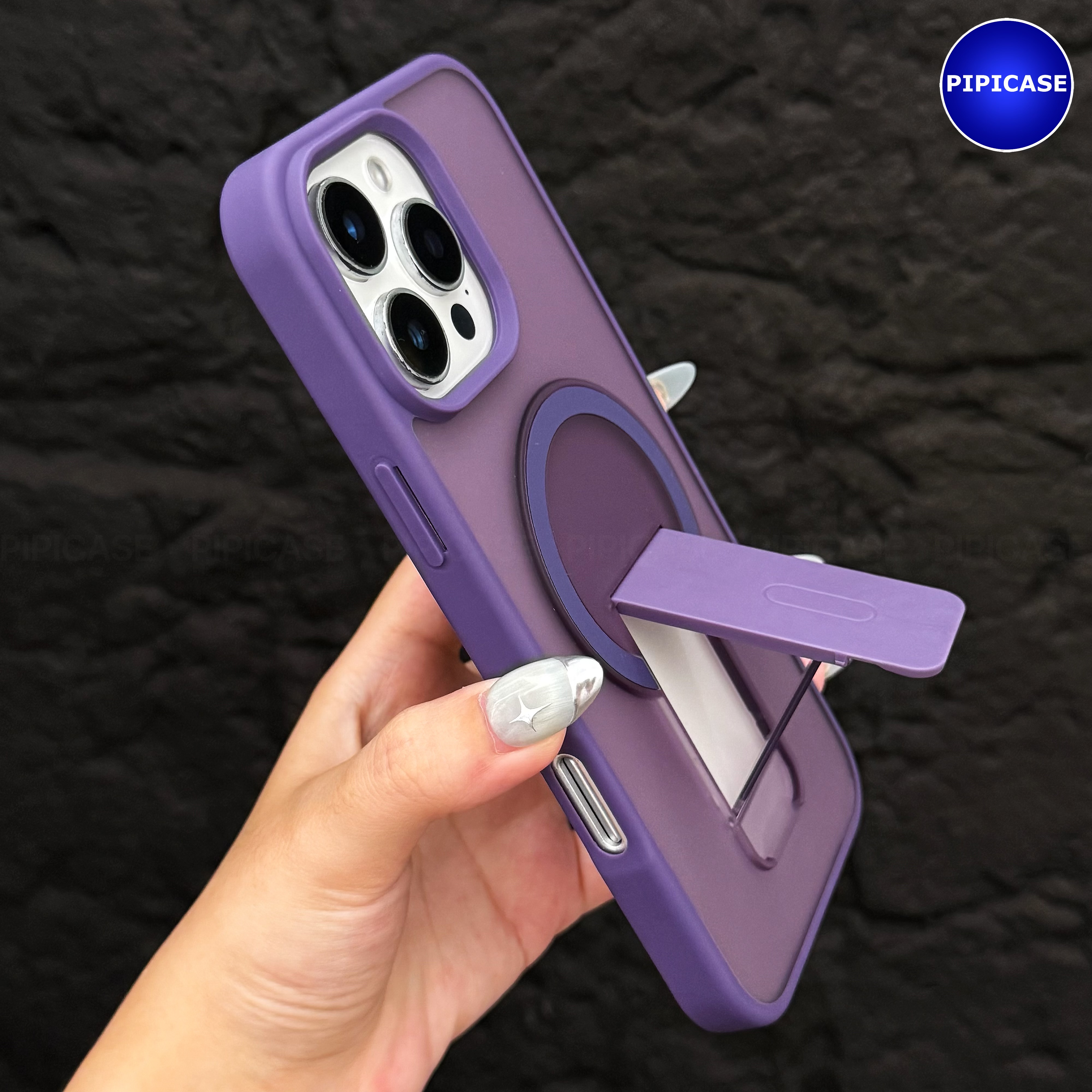 Ốp Lưng iPhone 16 Pro Max - Quin - Tím Đậm
