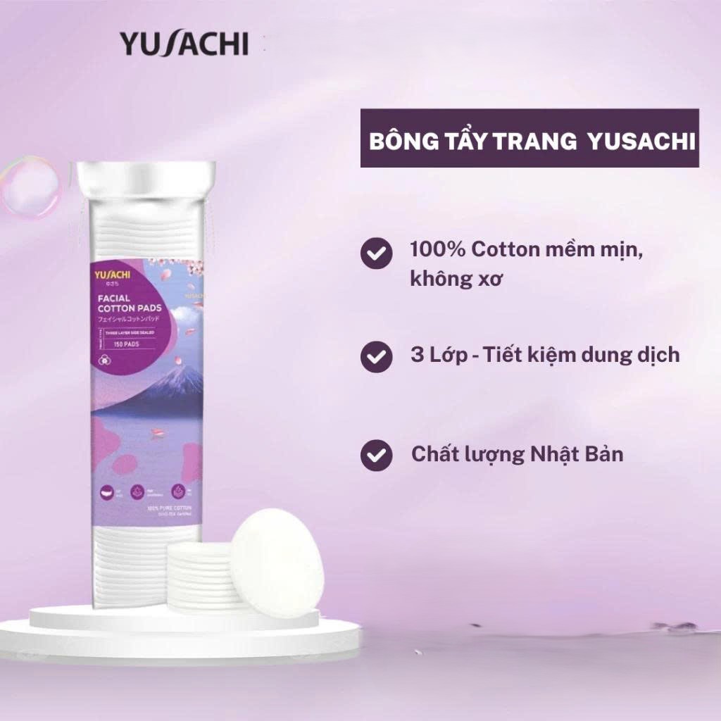 Set 3 Bông Tẩy Trang Yusachi Suzuran Nhật Bản_thumbnail_17