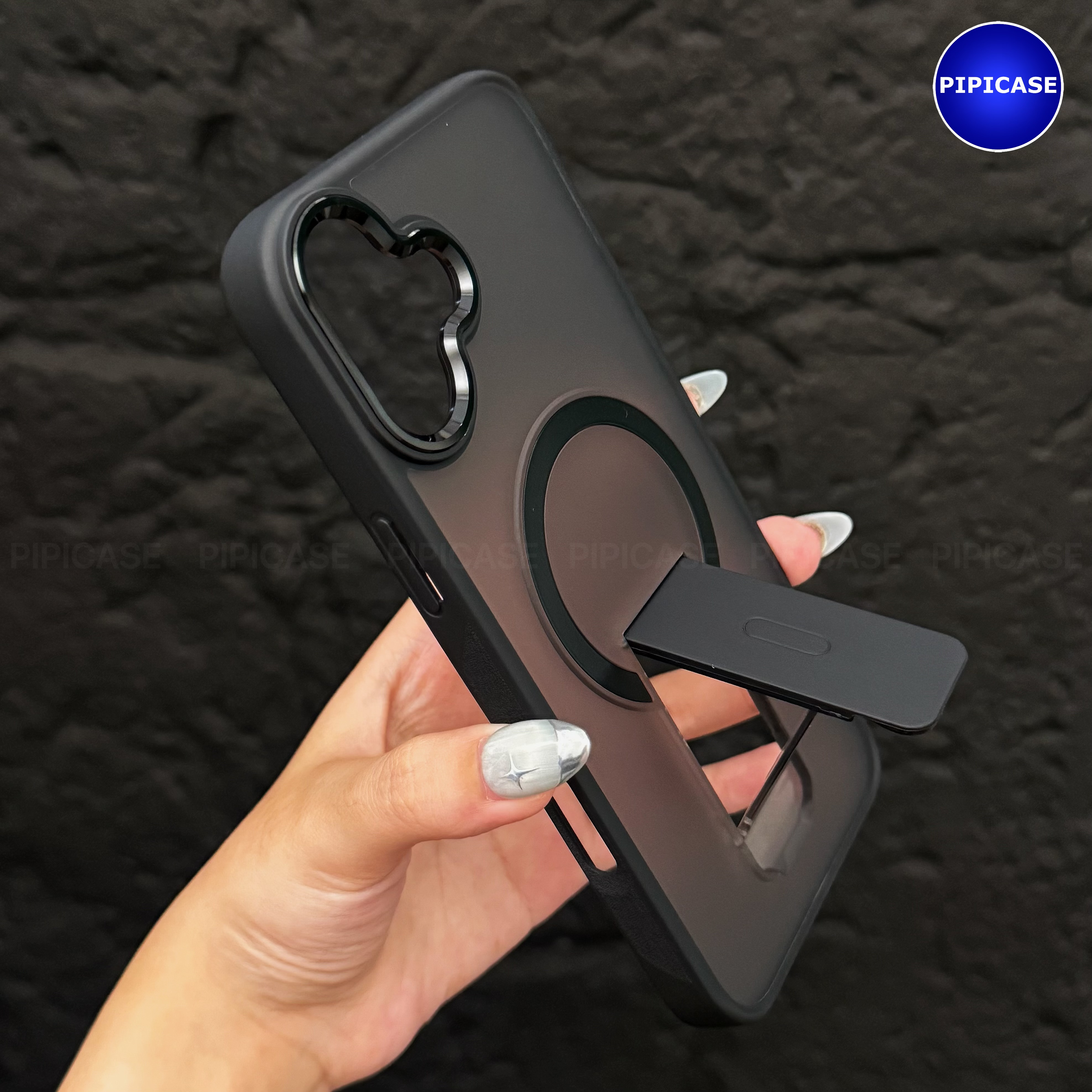 Ốp Lưng iPhone 16 Plus - Quin - Đen