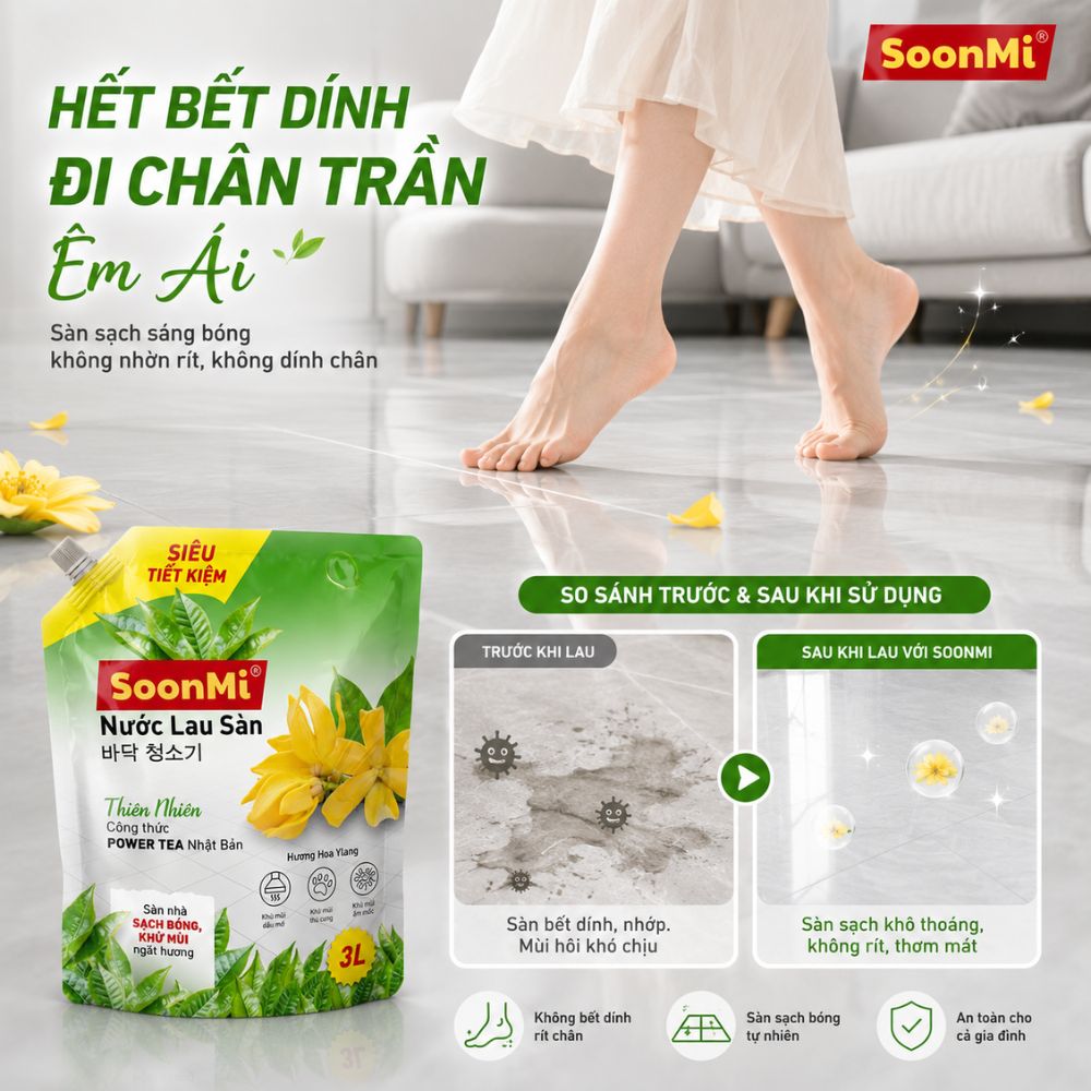 1 Thùng 3 Túi Nước Lau Sàn 3kg Hương Hoa YLang_thumbnail_2