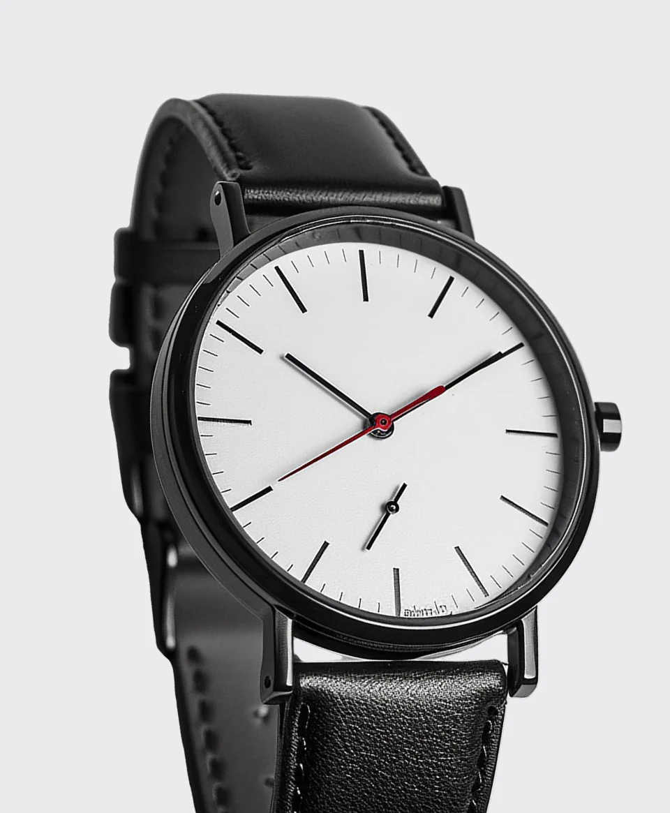 Clean Dial with Leather Band Watch_thumbnail_1