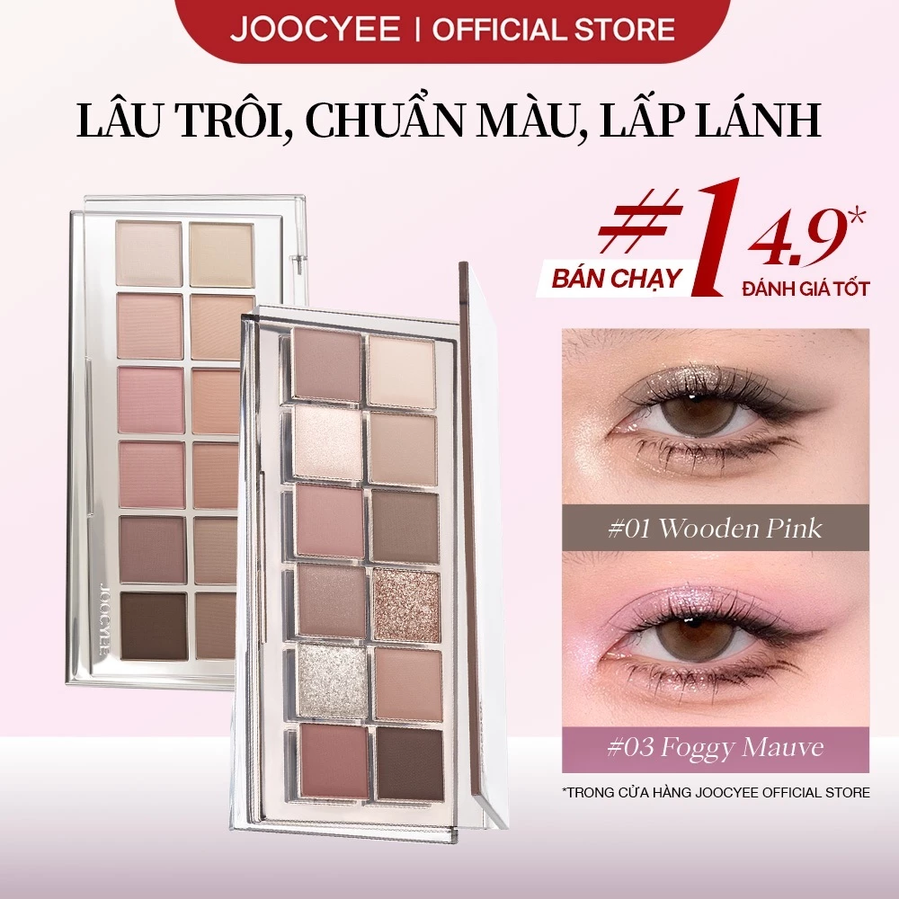 [JOOCYEE] Bảng phấn mắt 12 ô Joocyee Eyeshadow Palette 14g