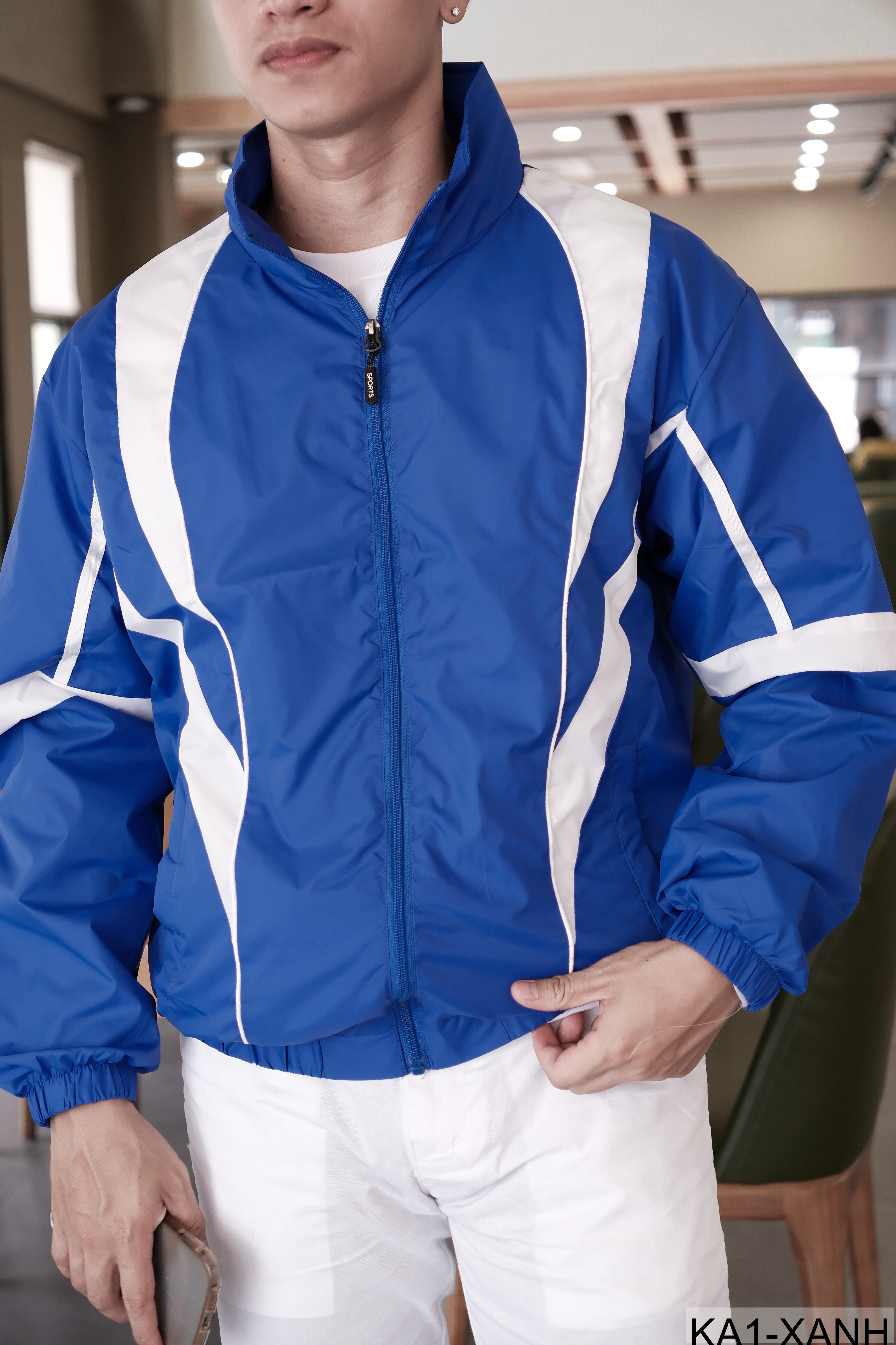 KA1 - Áo khoác nam thể thao phong cách Hàn Quốc, màu xanh đen, thiết kế năng động_thumbnail_21
