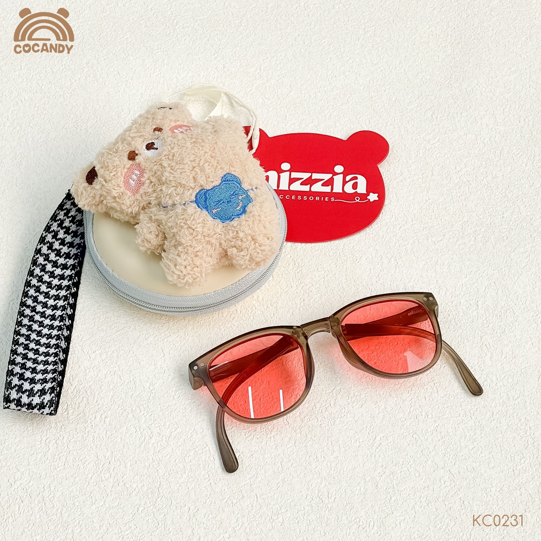 Kính nhập GHI gập mắt ĐỎ MIZZIA
