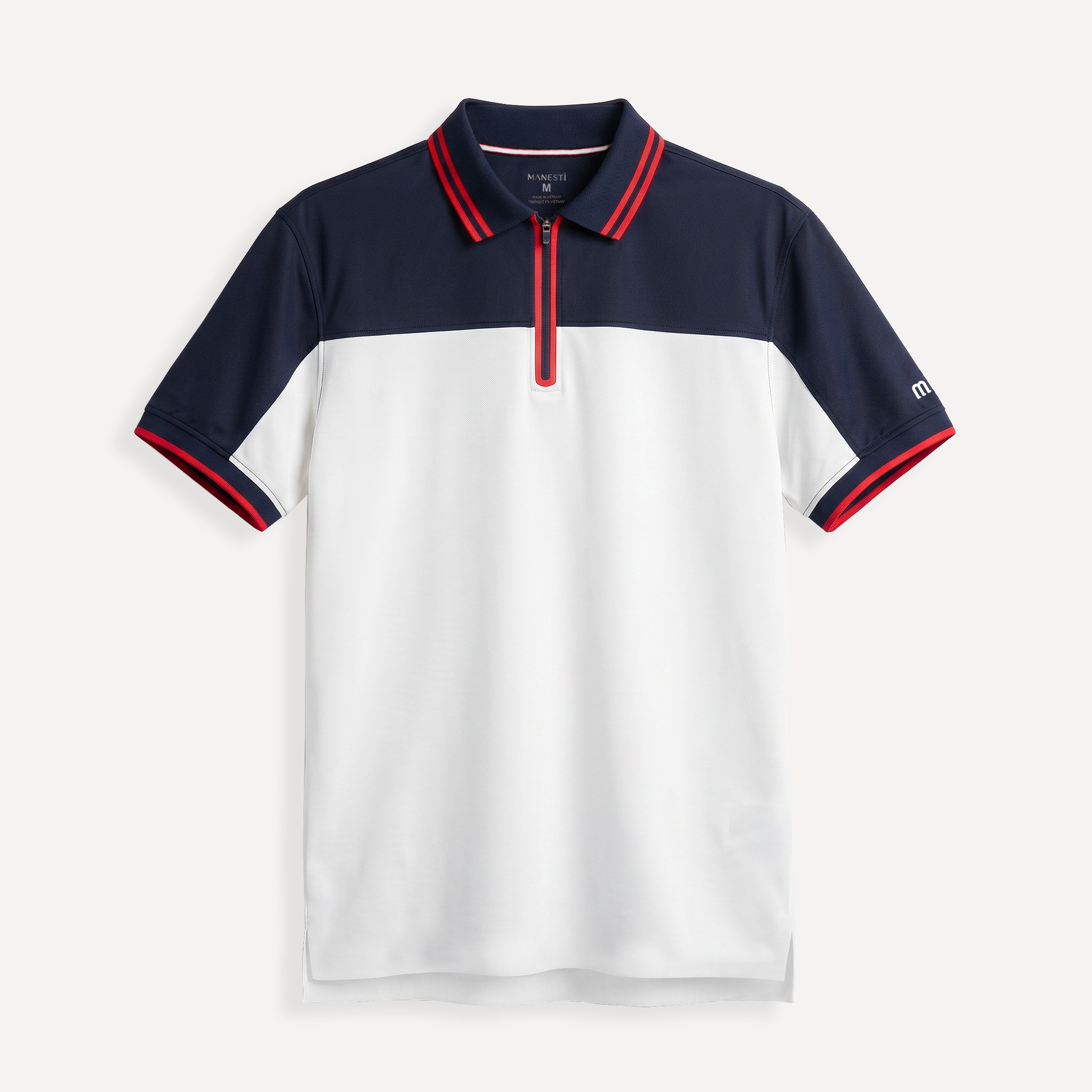 Áo polo nam Elite Zip Manesti